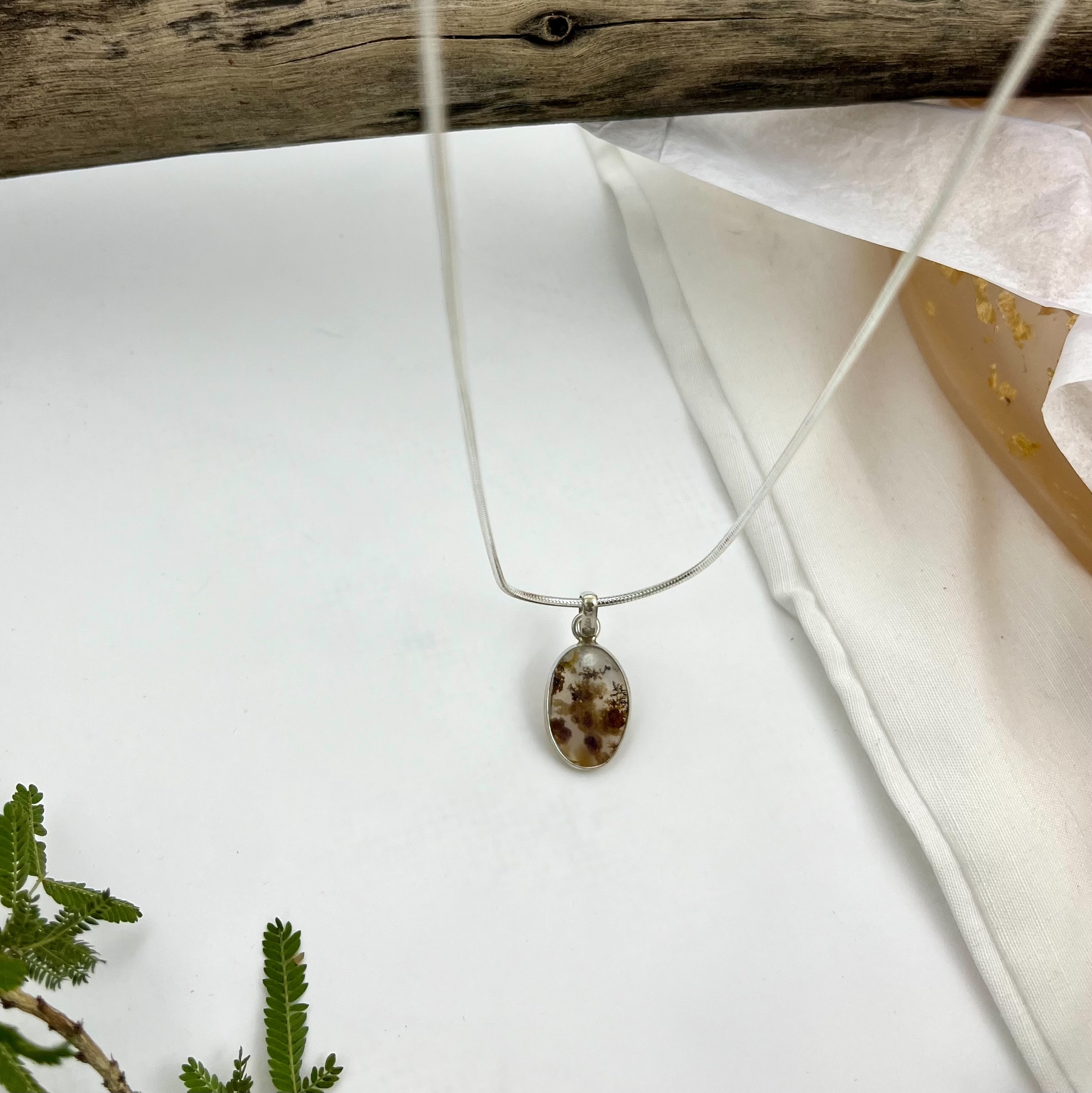 Whispers of Autumn Shazar silver pendant