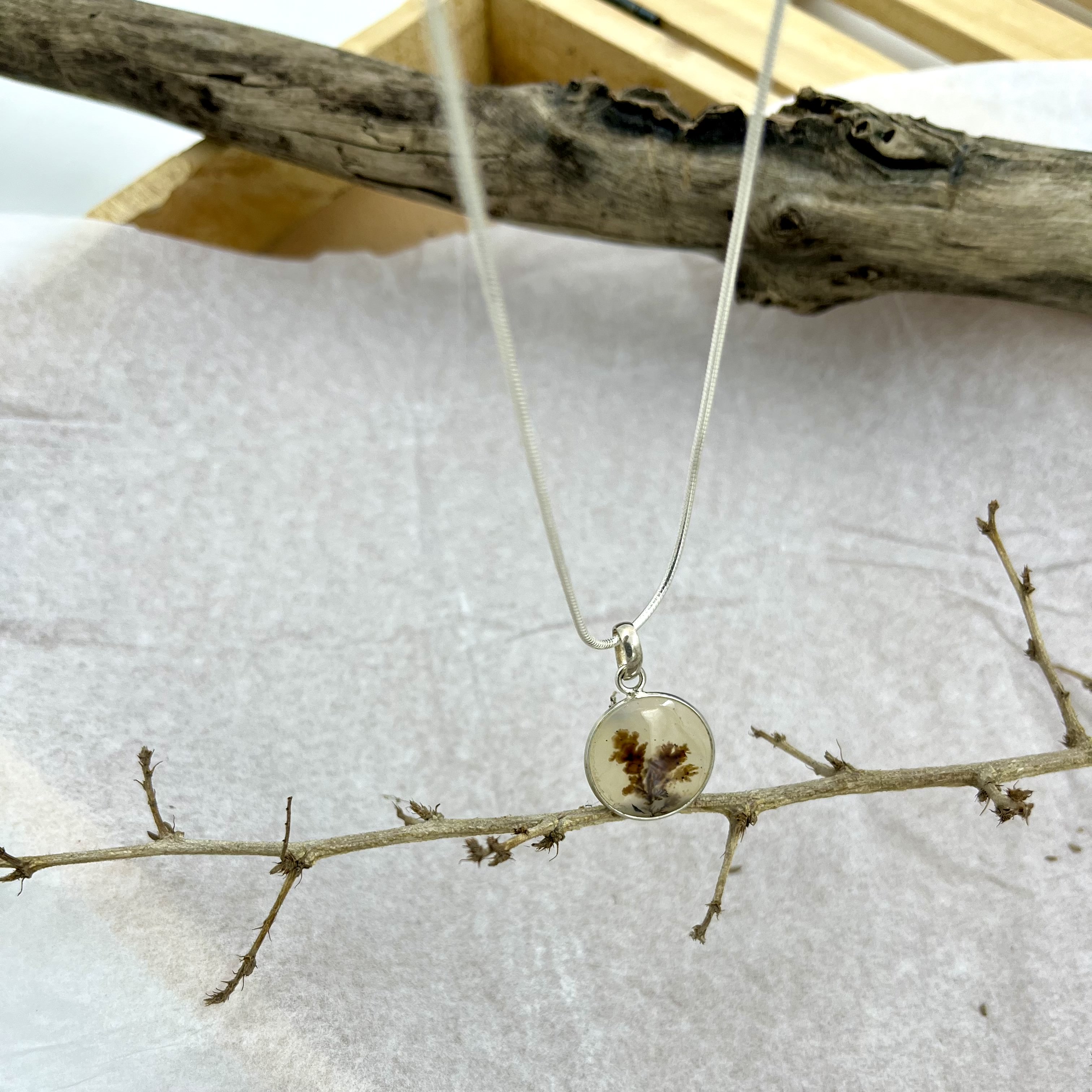 Sunset grove Shazar silver pendant