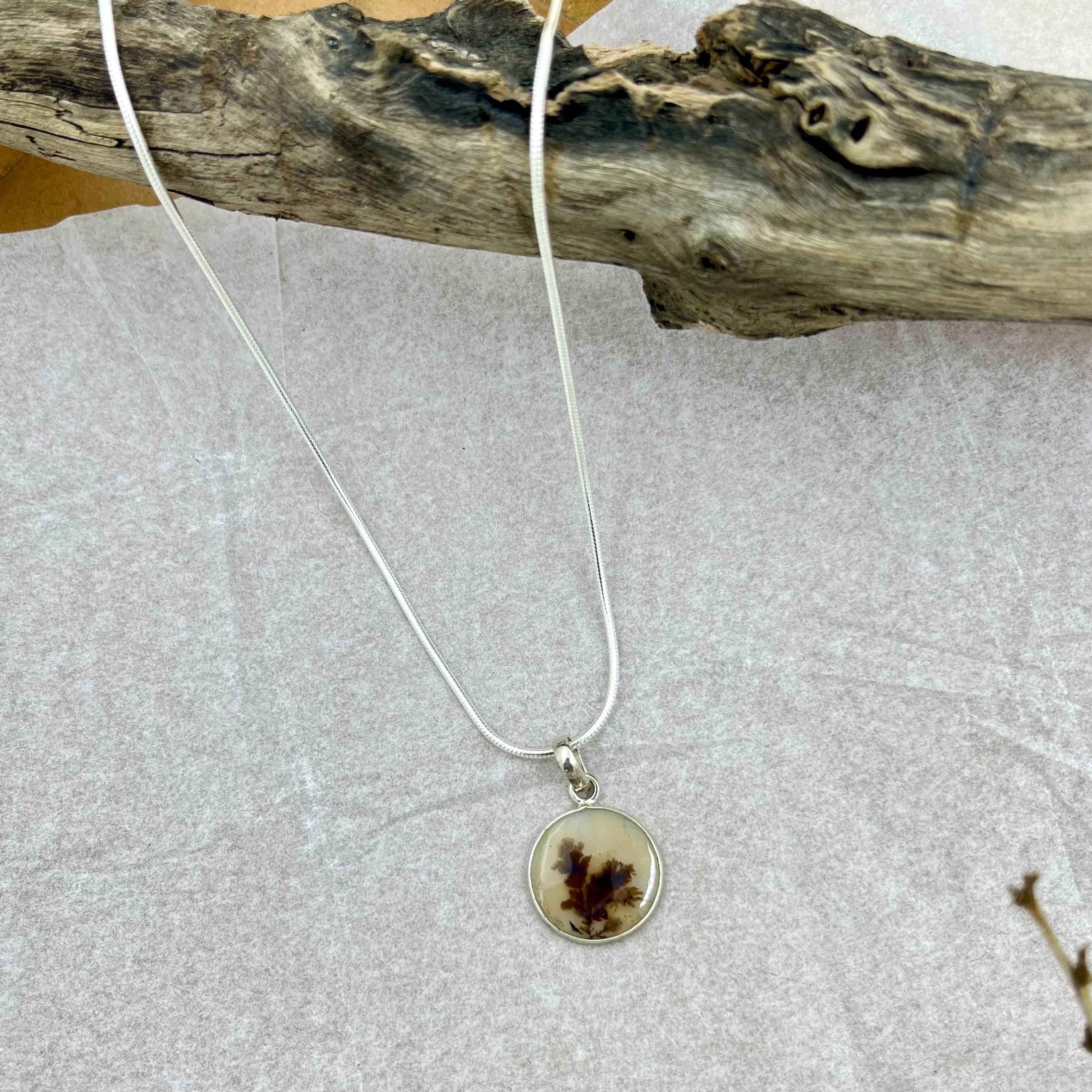 Sunset grove Shazar silver pendant