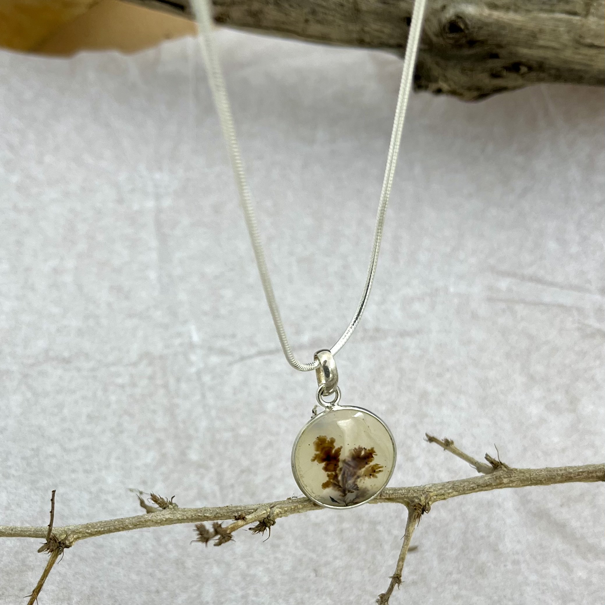 Sunset grove Shazar silver pendant