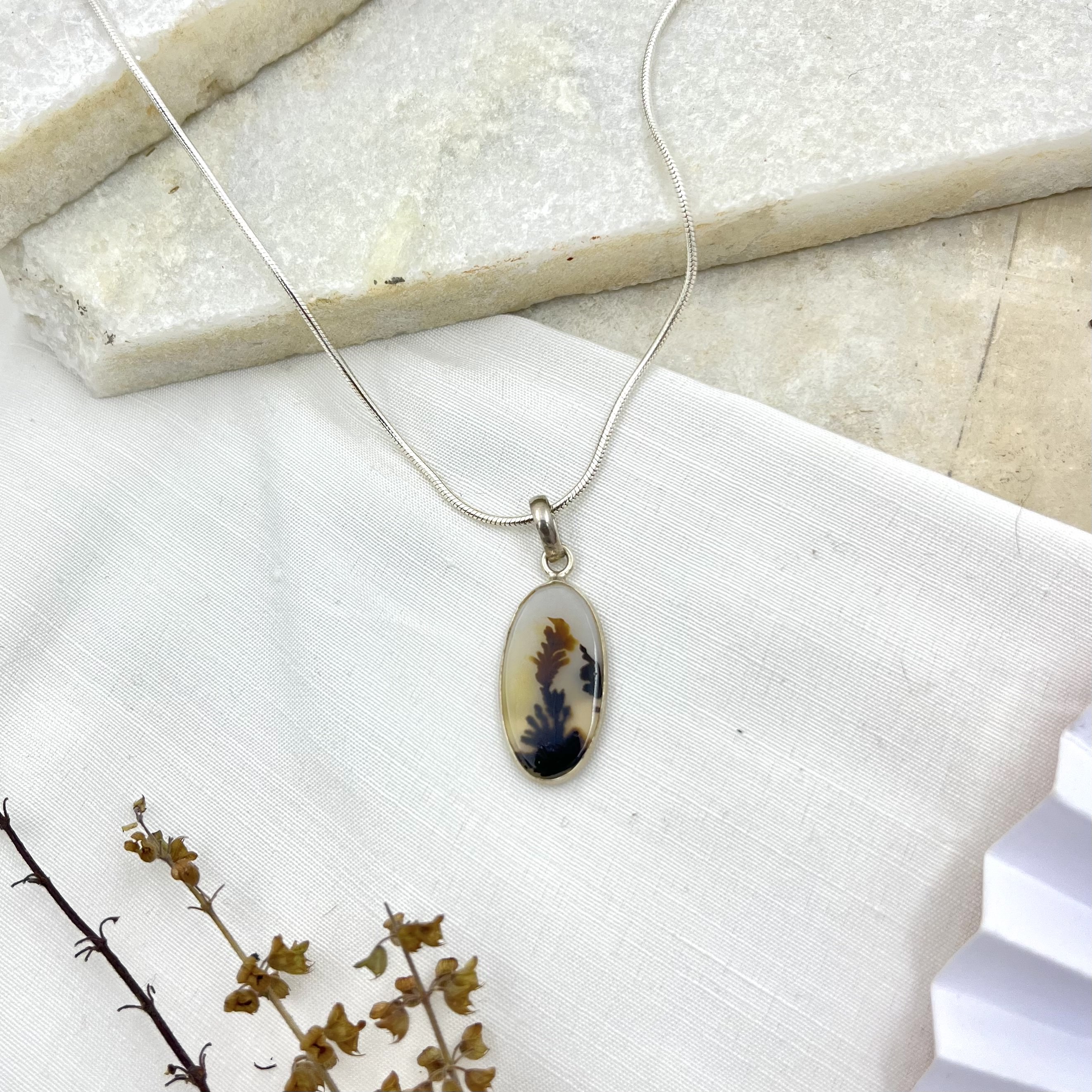 Ember Grove Shazar silver pendant