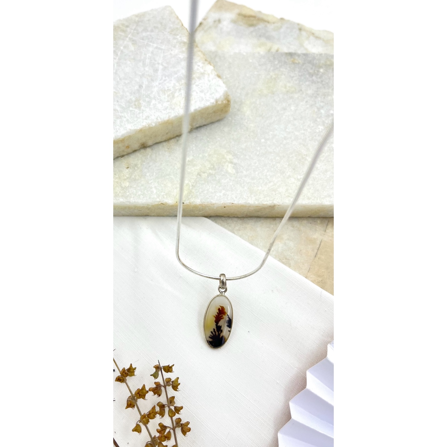 Ember Grove Shazar silver pendant