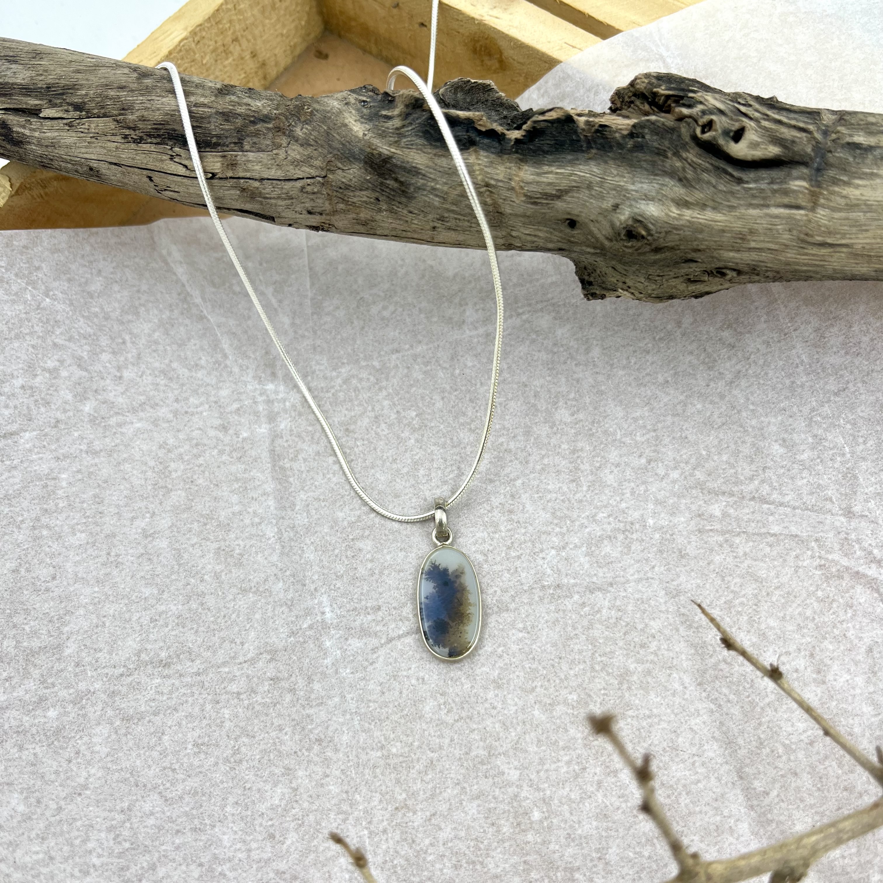 Rain-kissed Shazar silver Pendant
