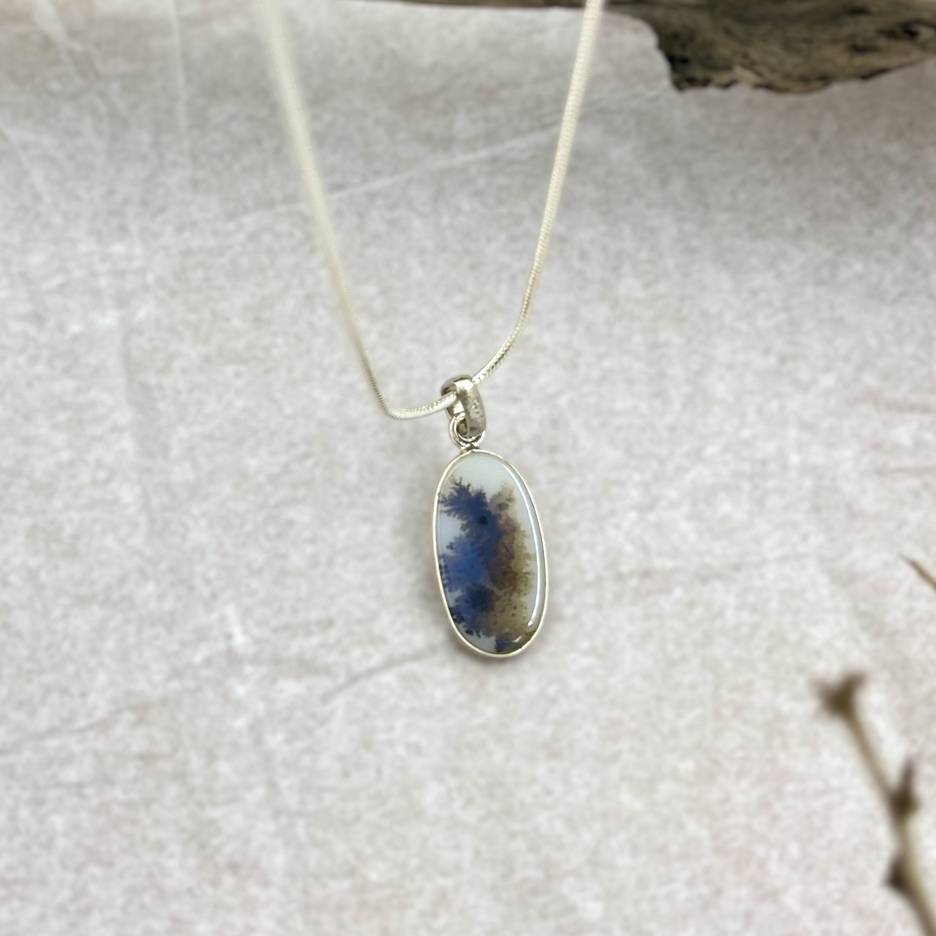 Rain-kissed Shazar silver Pendant