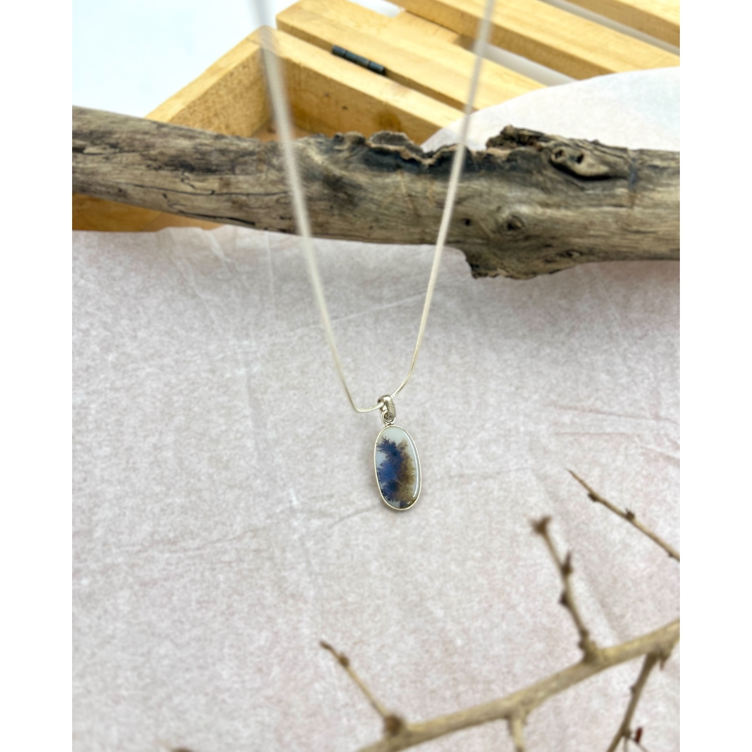 Rain-kissed Shazar silver Pendant