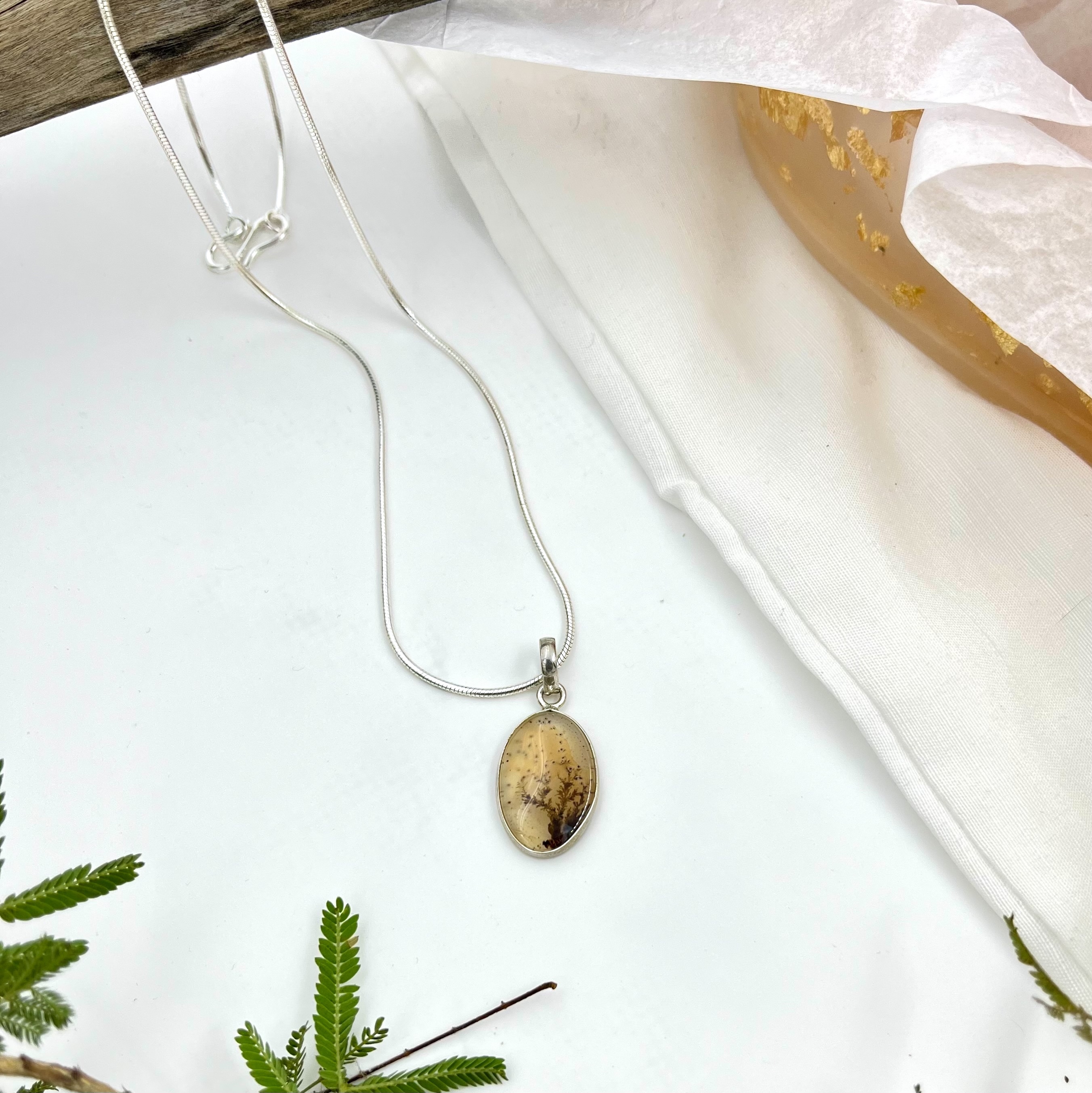 Shazar silver pendant Oval