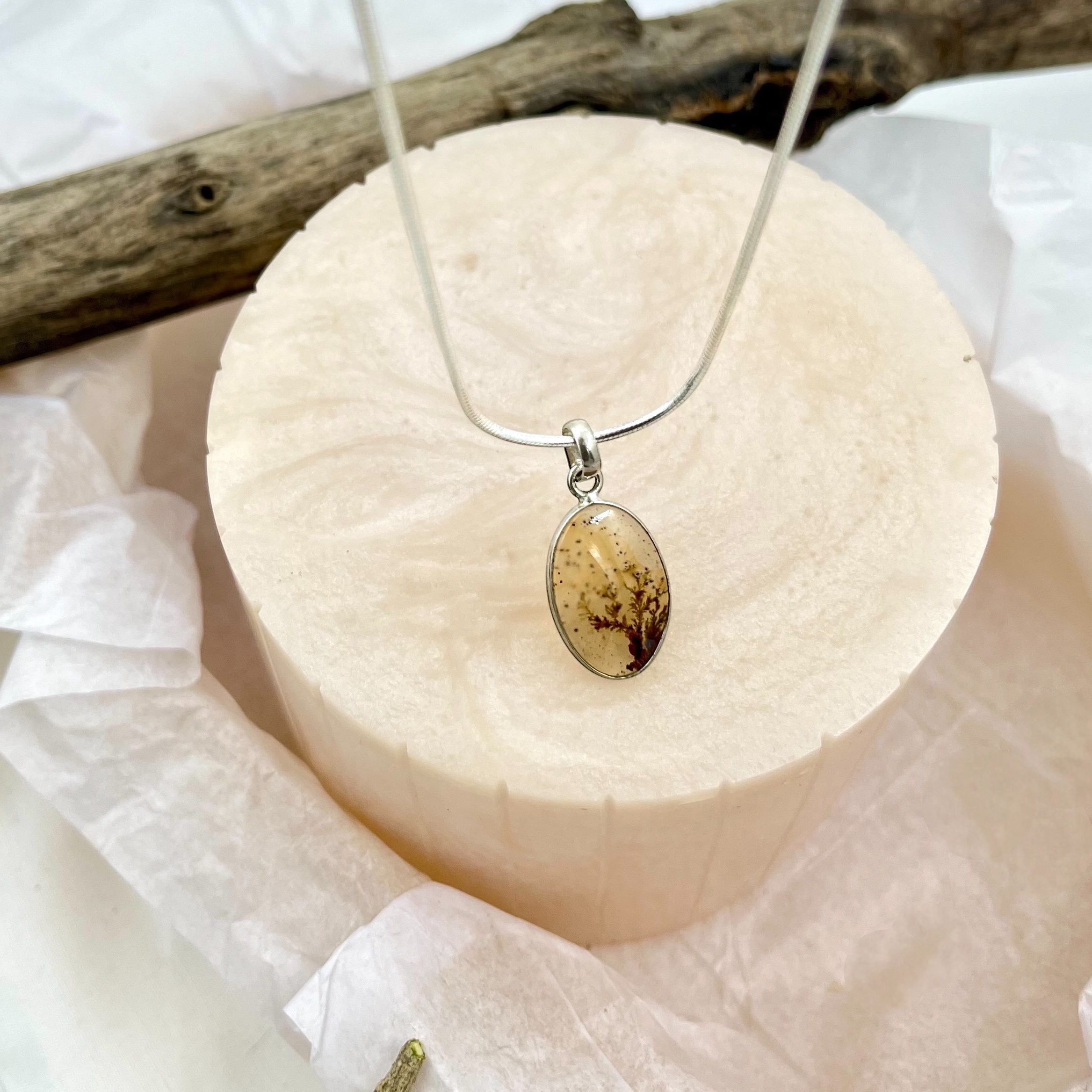 Shazar silver pendant Oval