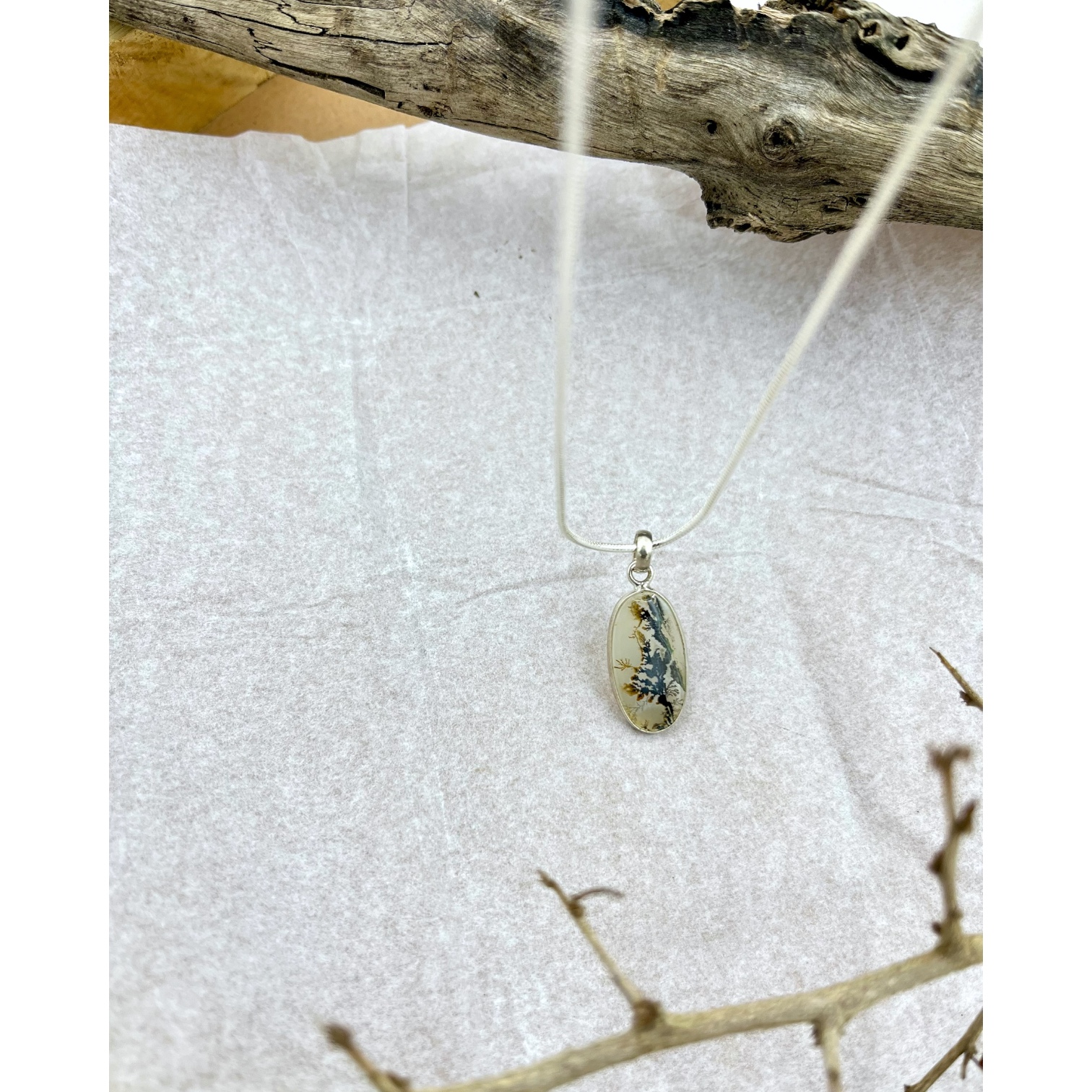 Monsoon Drift Shazar silver pendant