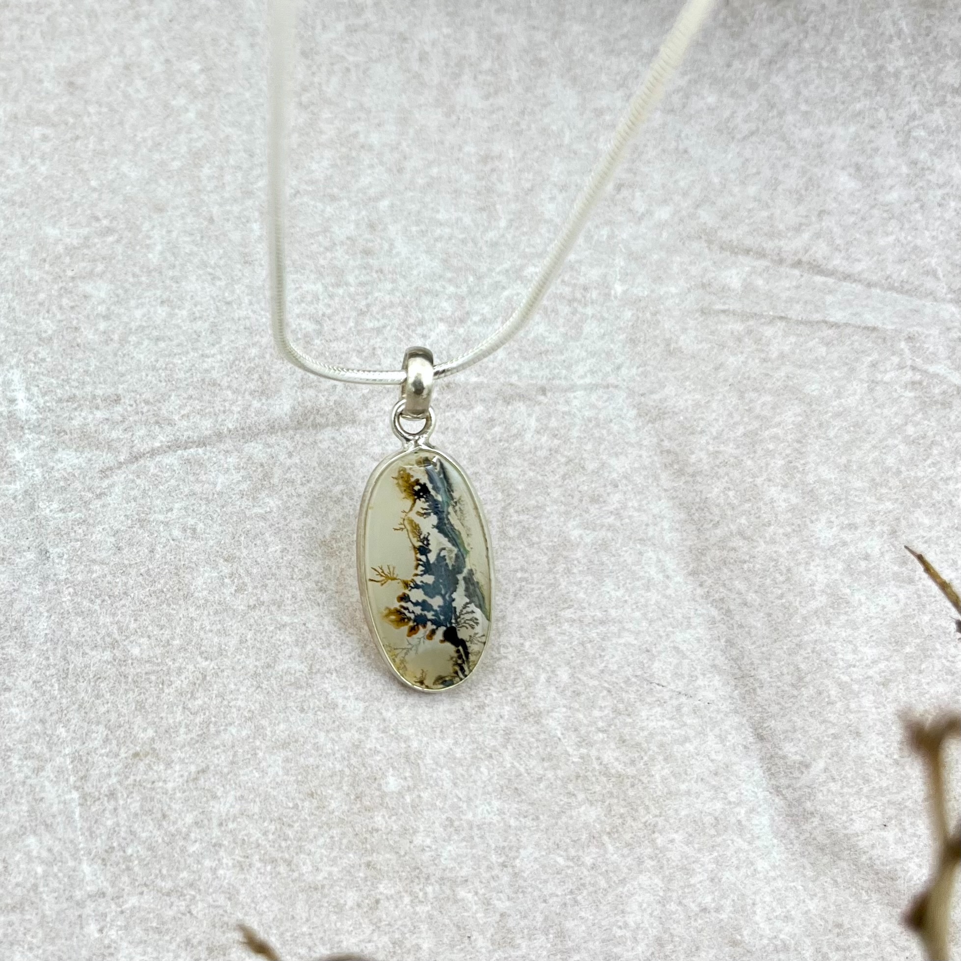 Monsoon Drift Shazar silver pendant