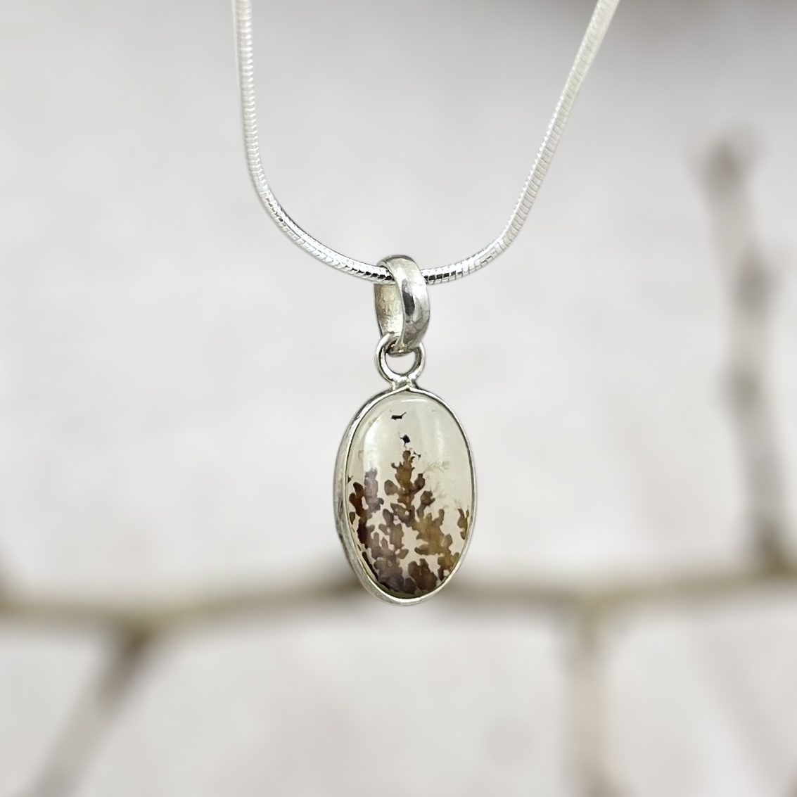 Silent Blossom Shazar silver pendant