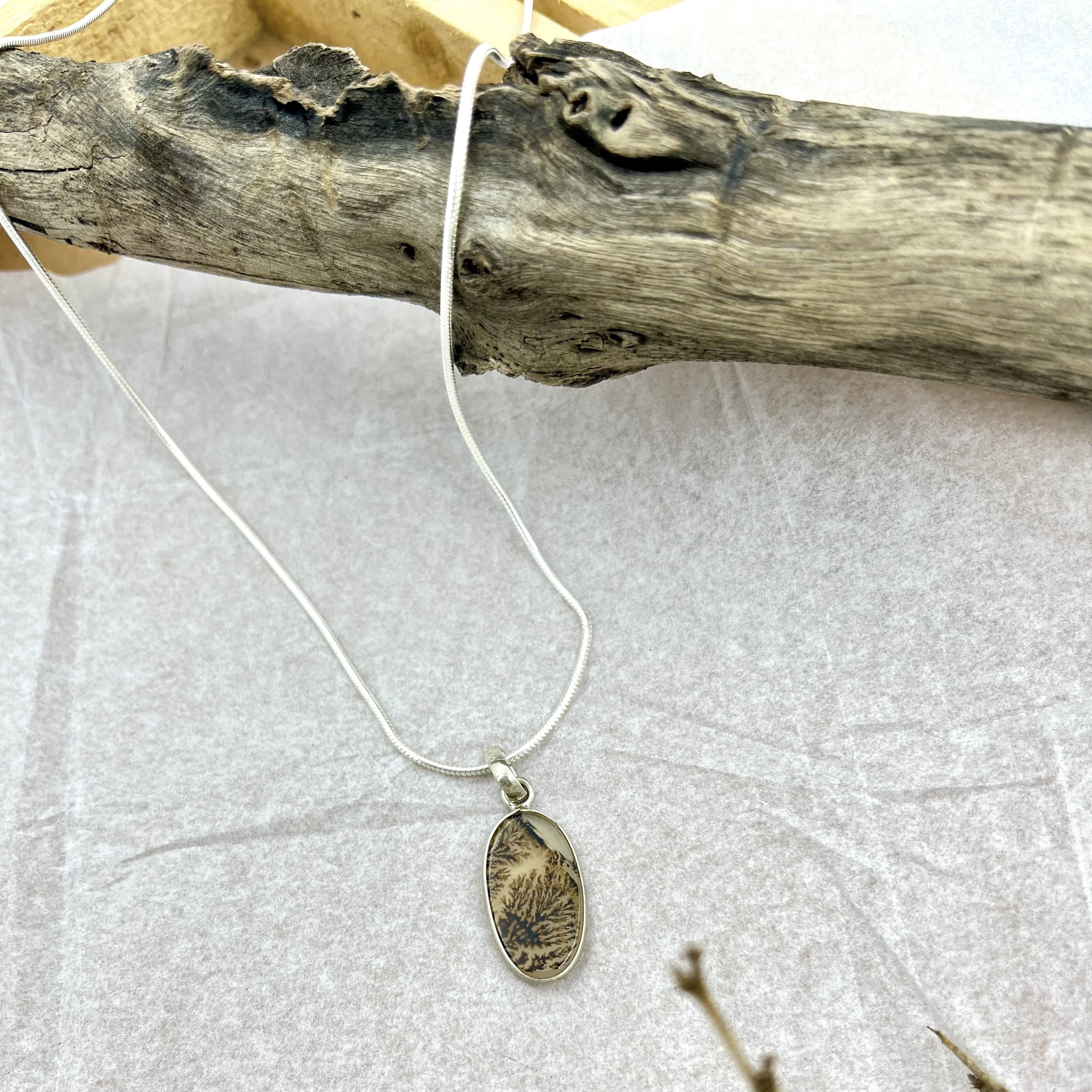 Smokefern Shazar silver pendant