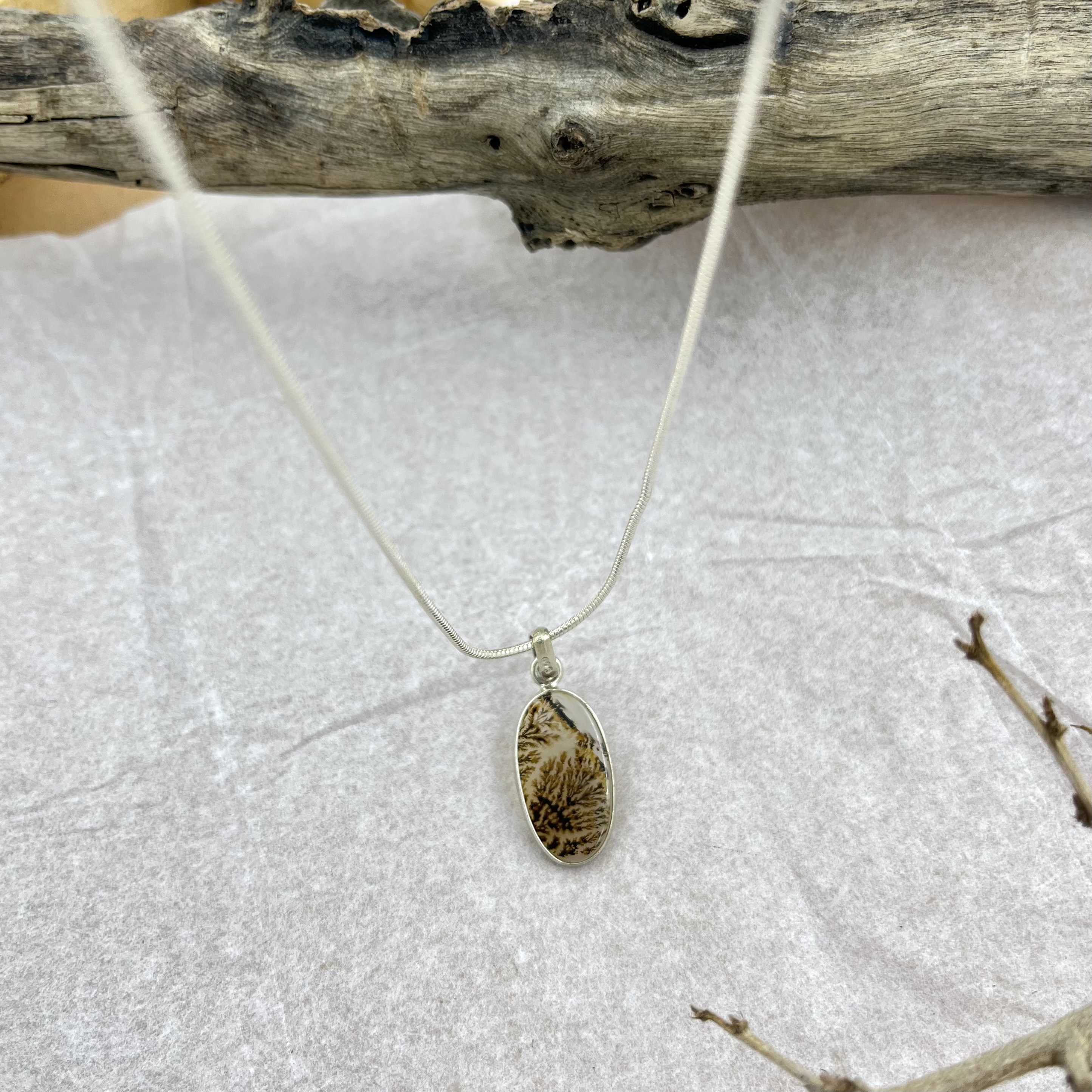 Smokefern Shazar silver pendant