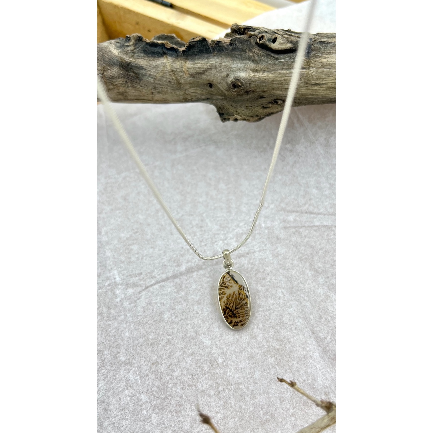 Smokefern Shazar silver pendant