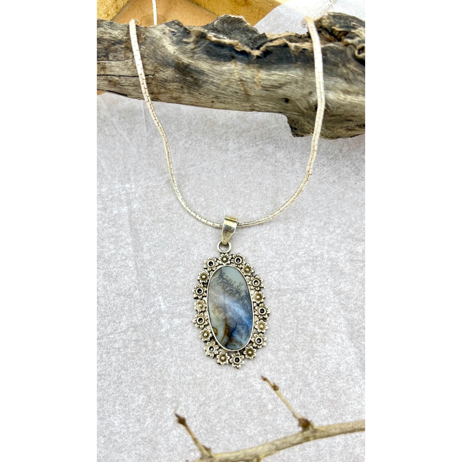 Moonveil Glen Shazar silver pendant