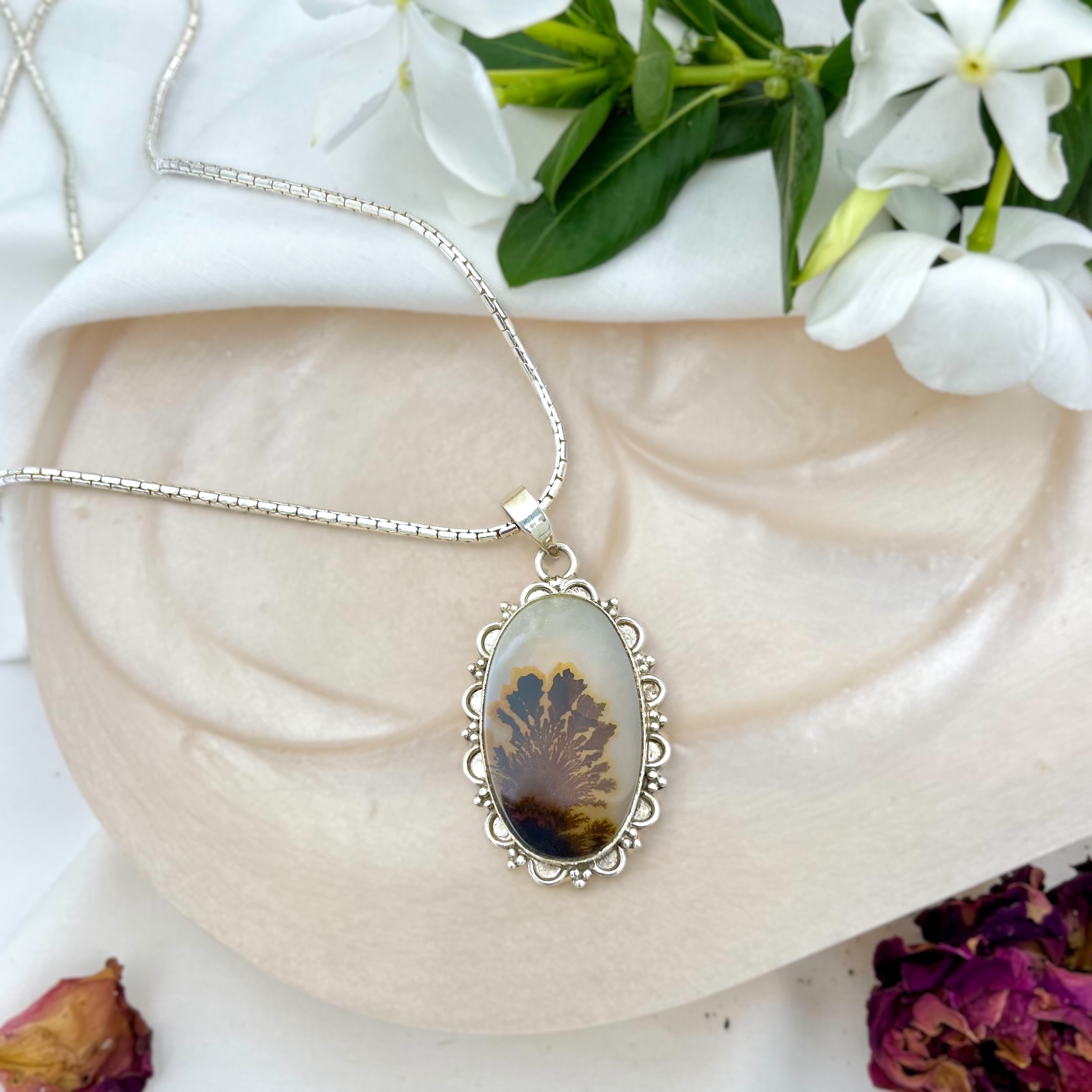 Ember Bloom Shazar silver pendant