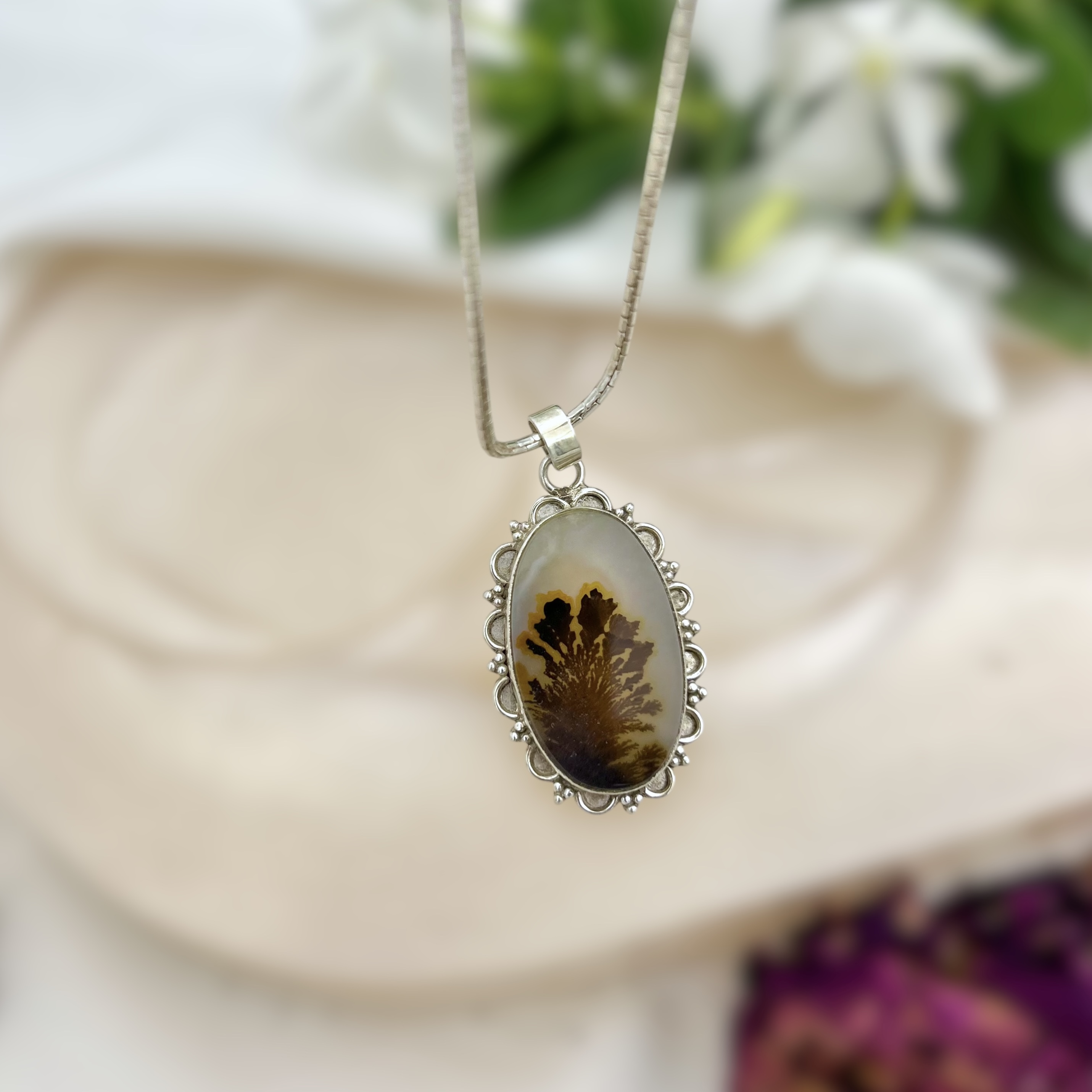 Ember Bloom Shazar silver pendant