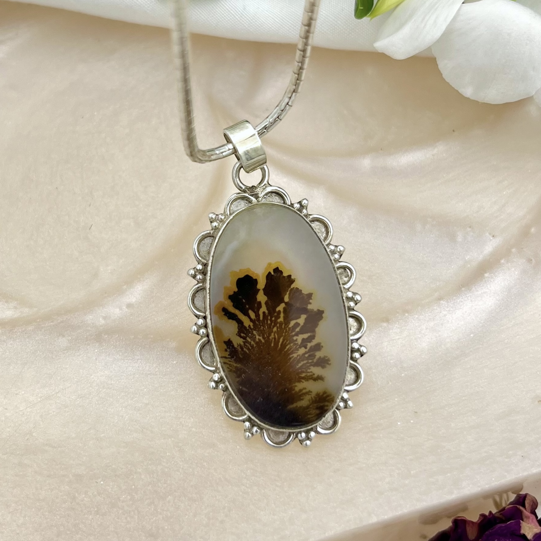 Ember Bloom Shazar silver pendant