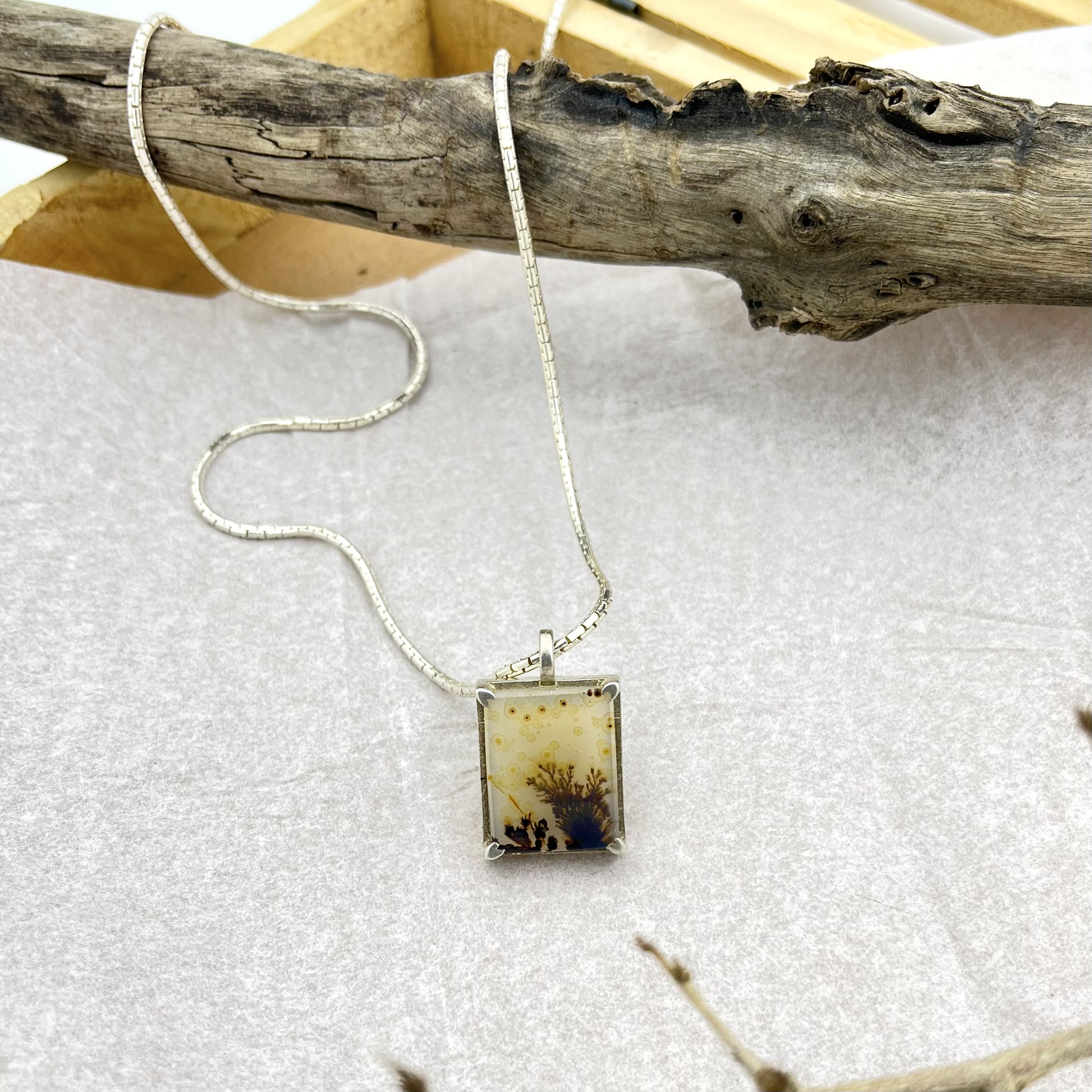 Forestfall Light Shazar silver pendant