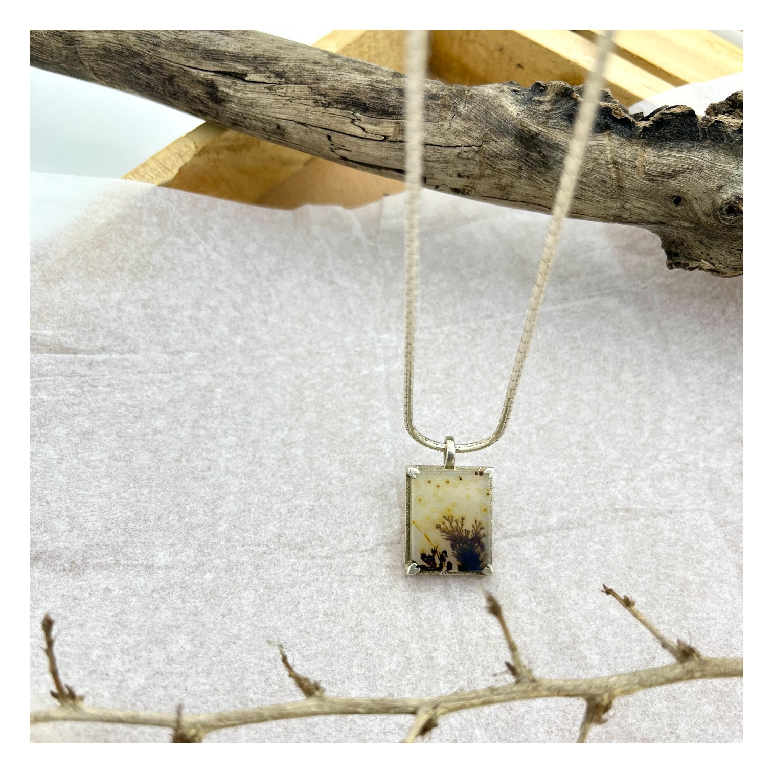 Forestfall Light Shazar silver pendant