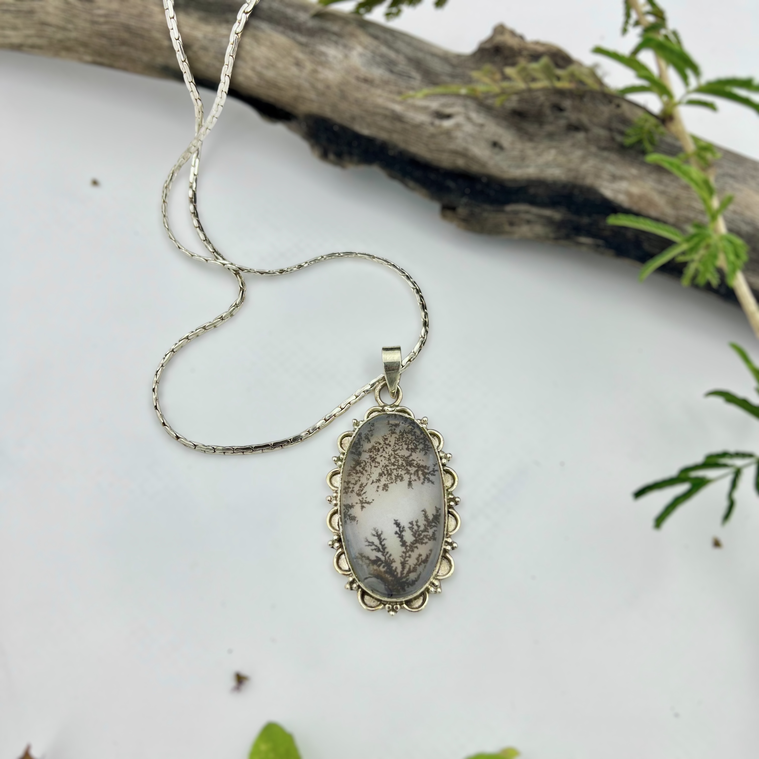 Forest Whispers Shazar silver pendant