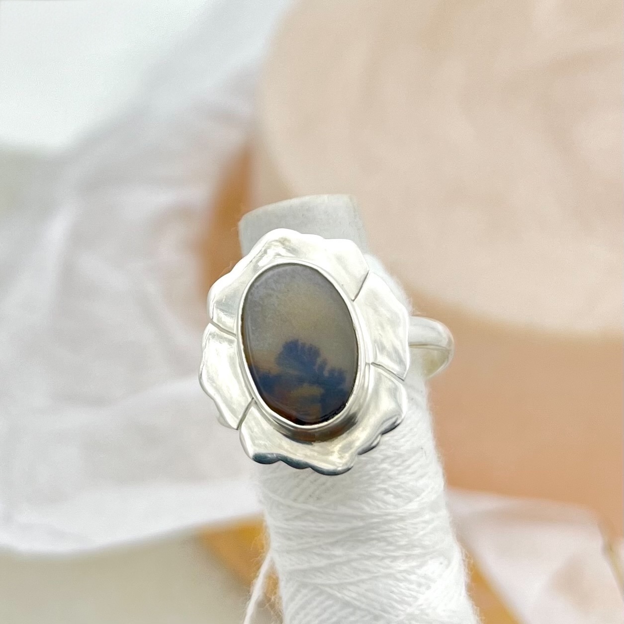 Shazar Silver clover ring