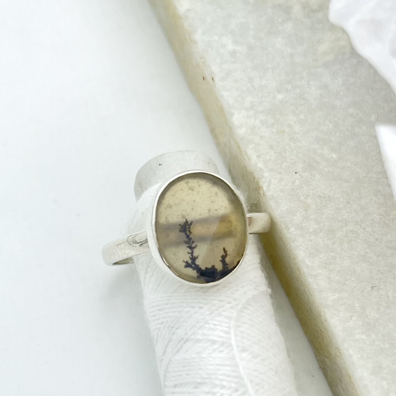 Lone tree Circular Shazar Silver Ring