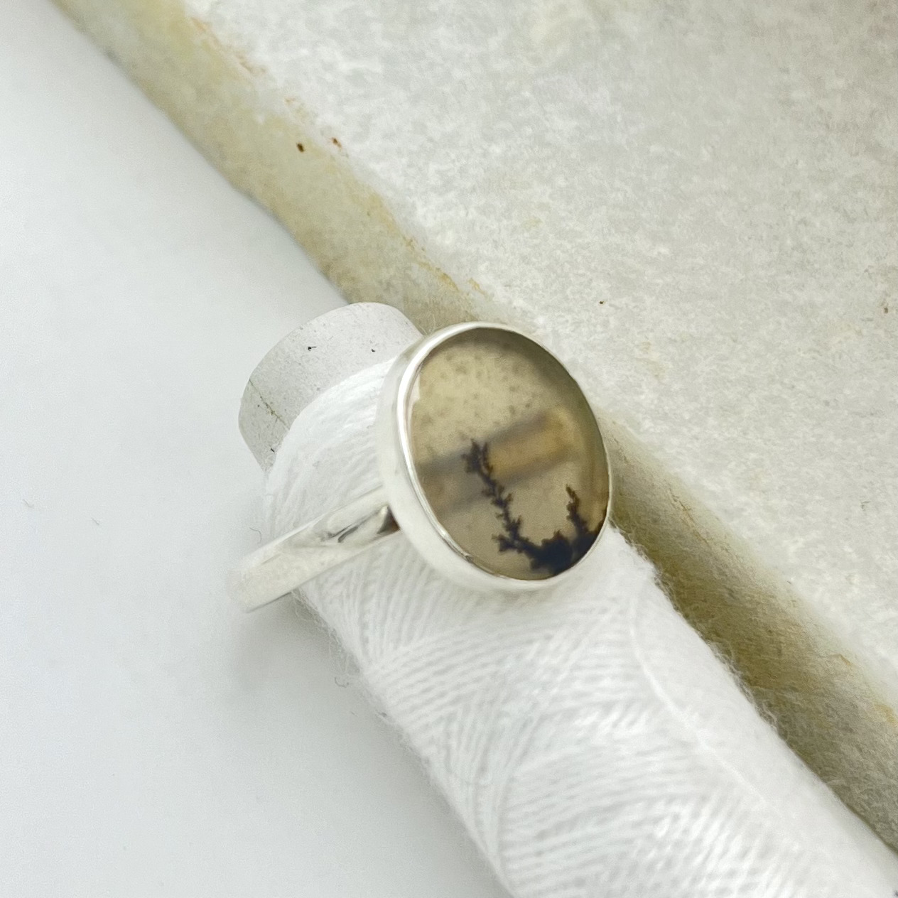 Lone tree Circular Shazar Silver Ring
