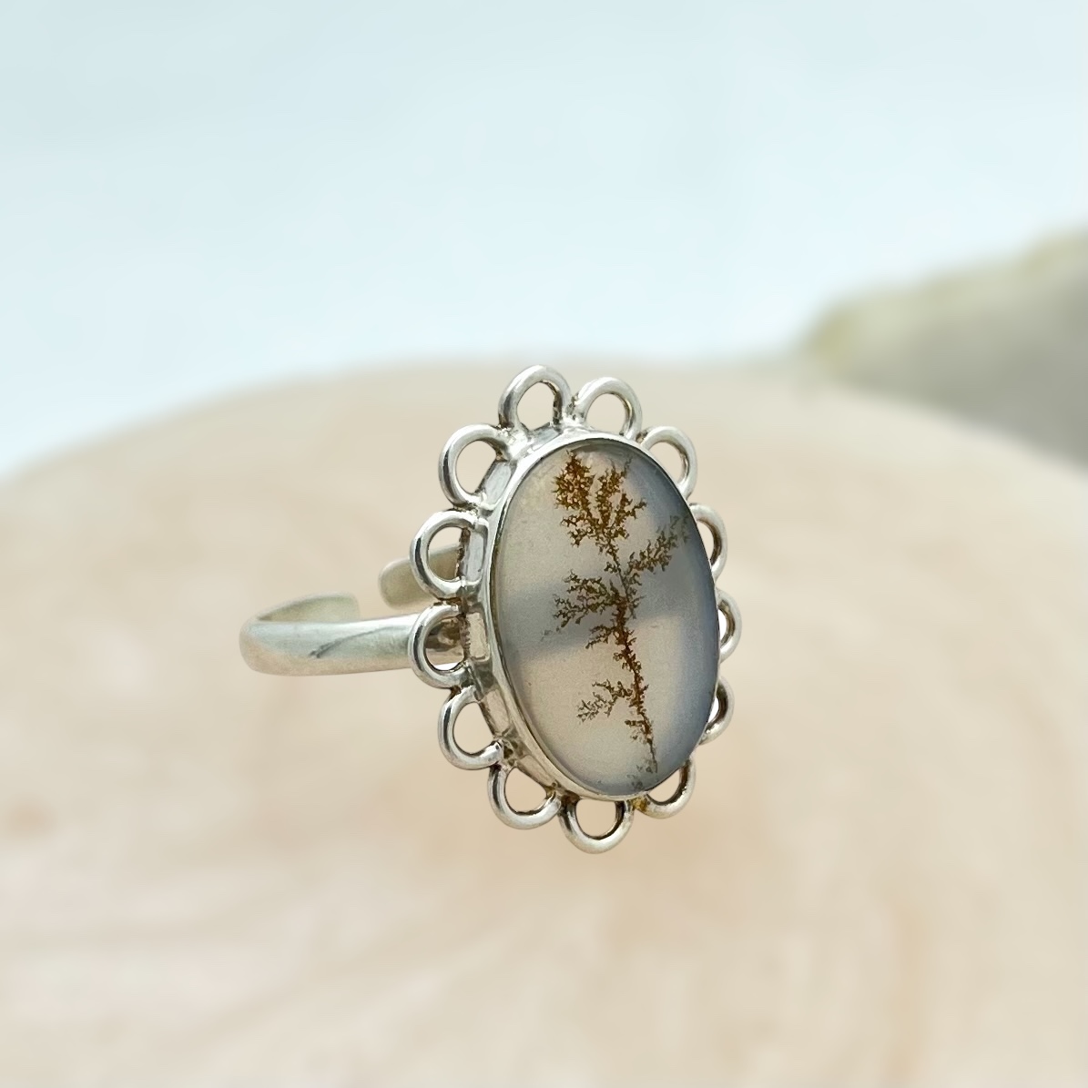Lone Tree Shazar Silver Chakri Ring
