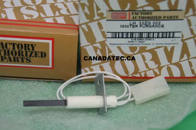 Genuine Carrier Hot Surface Ignitor P/N LH33ZG002