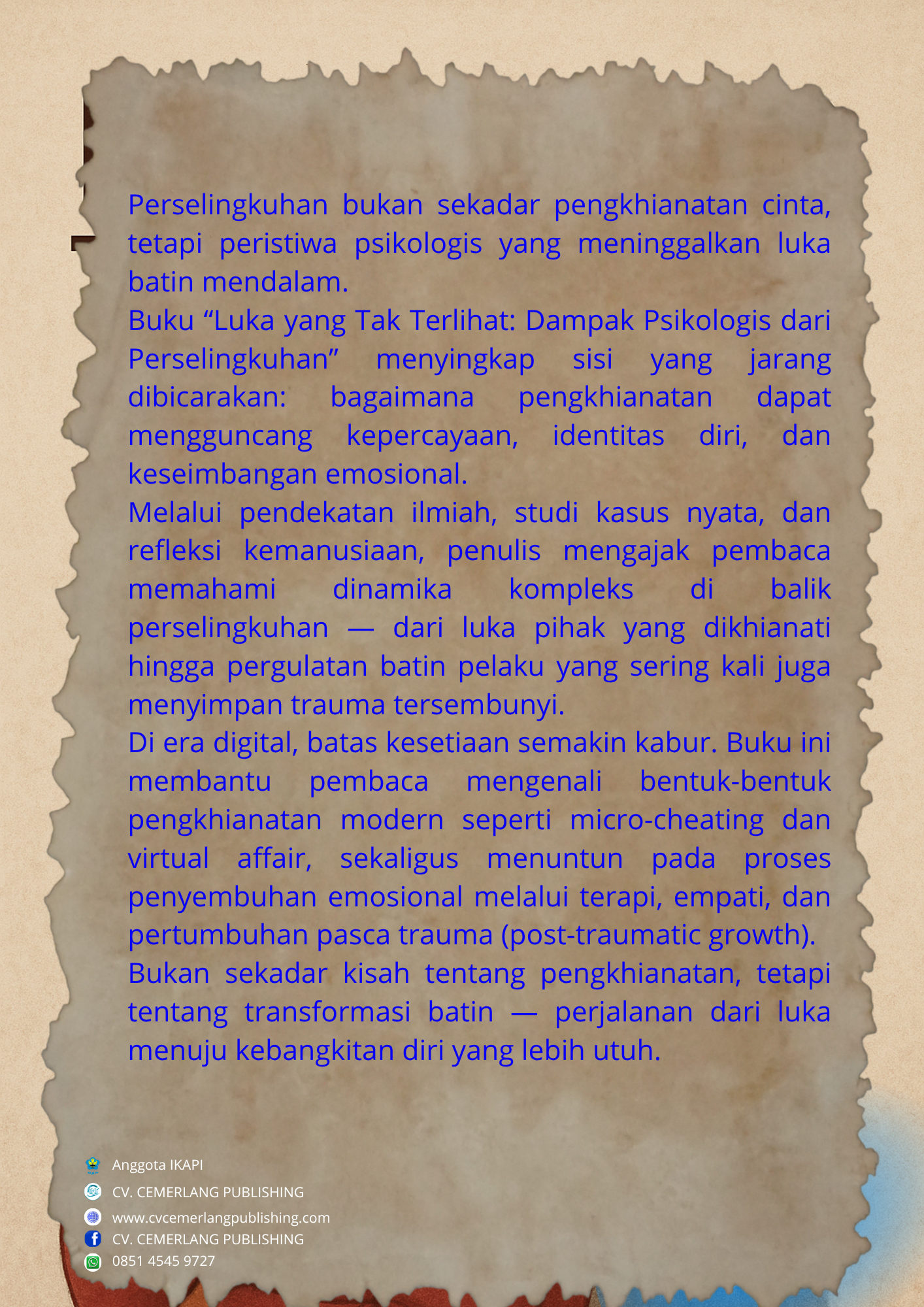 Luka yang Tak Terlihat: Dampak Psikologis dari Perselingkuhan