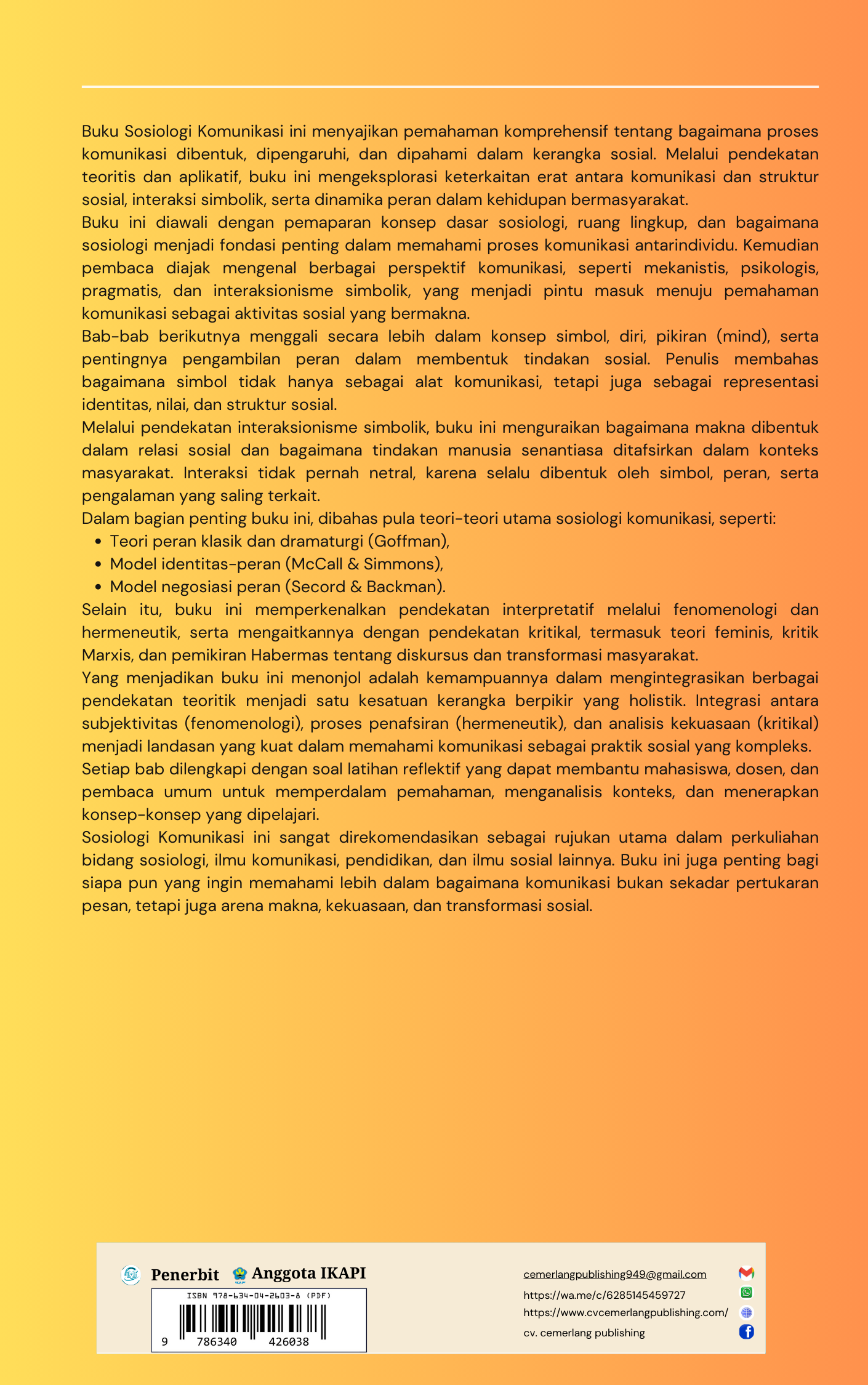 SOSIOLOGI KOMUNIKASI