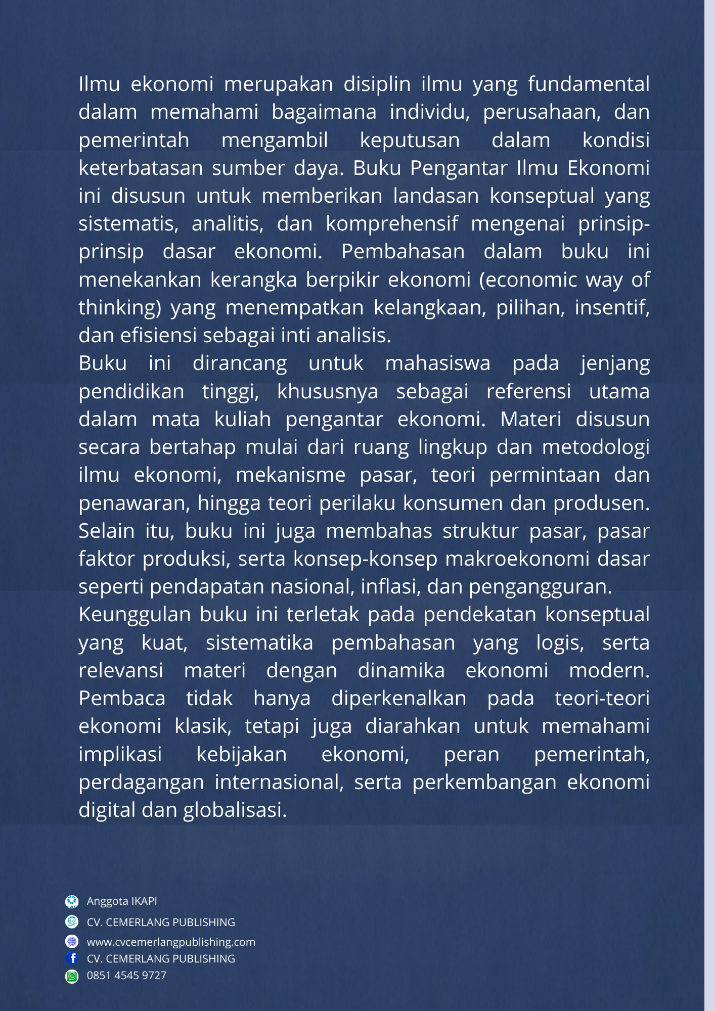 “PENGANTAR ILMU EKONOMI”