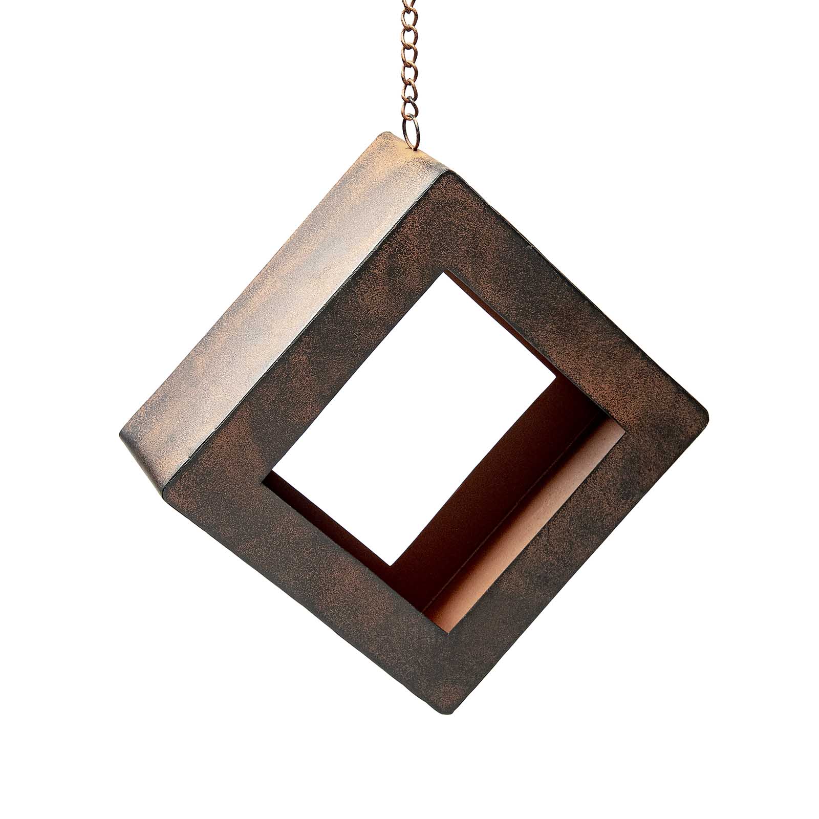 Edelrostoptik-Pflanzgefäß Raute