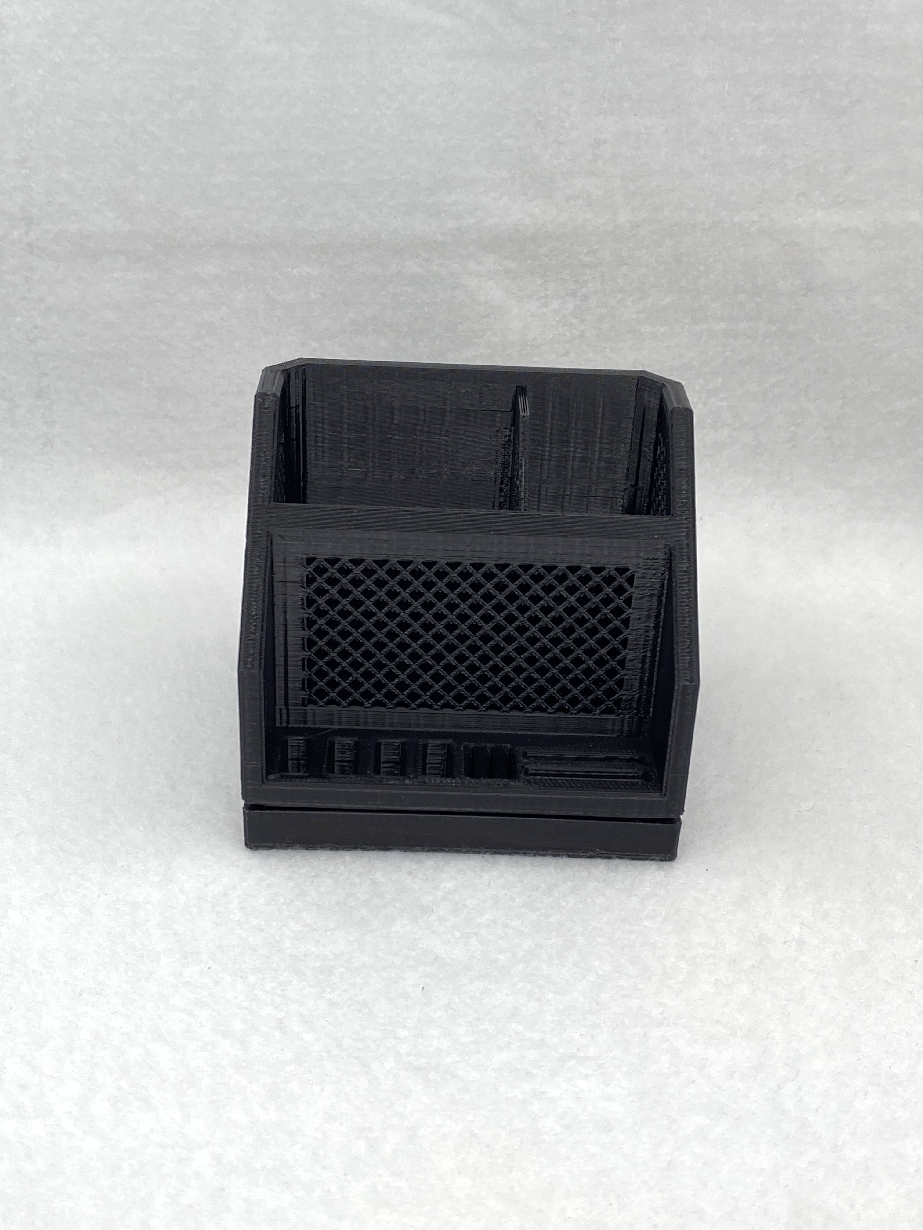 Office Desk Organizer Caddy Pen Holder Desktop Storage Station Office Supply Stand SD Card USB Calculator Stationery Space Saver