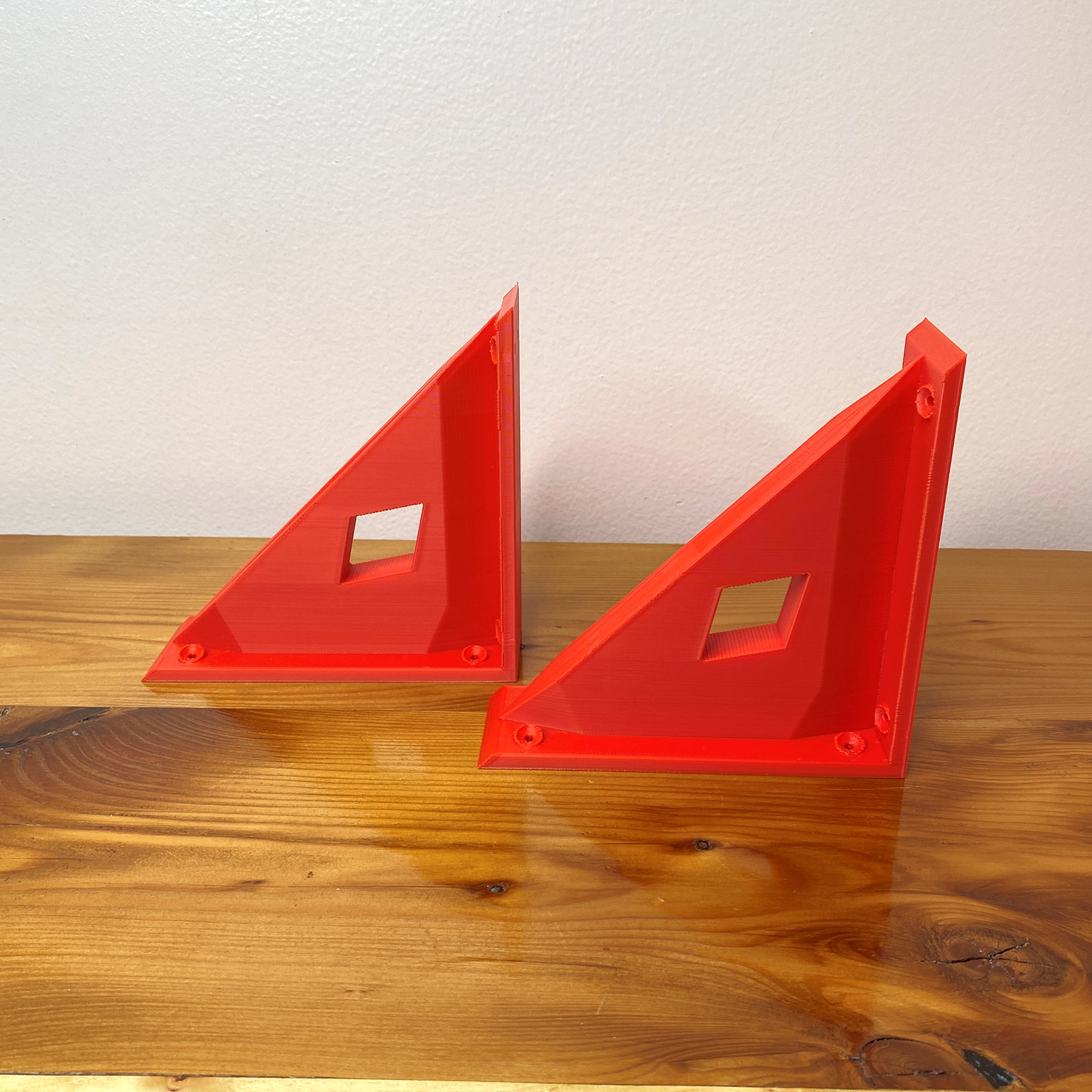 Diamond Cutout Wall Brackets Geometric Support Shelving Modern Shelf Holders Home Decor Storage Solutions Minimalist Design 