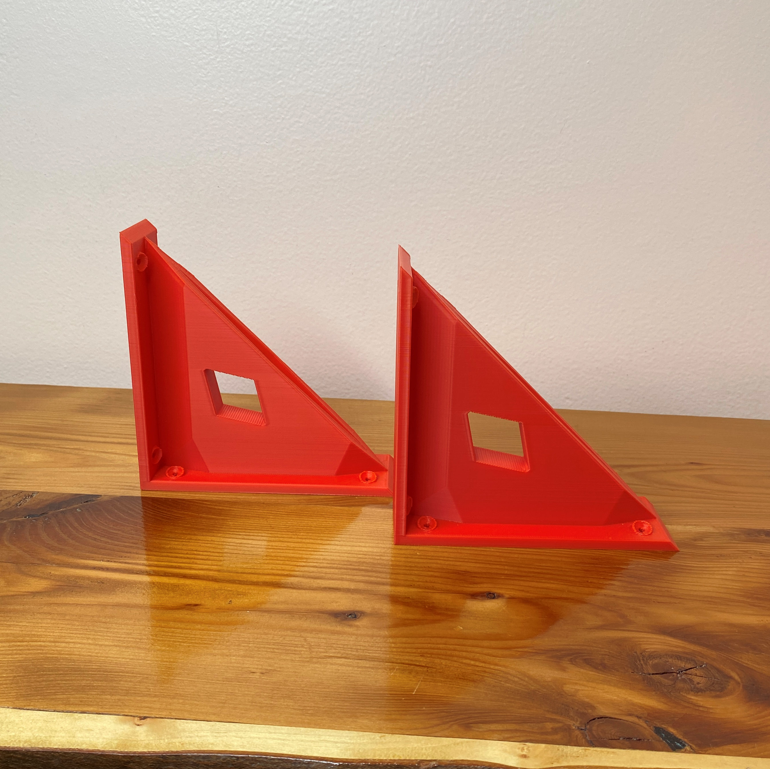 Diamond Cutout Wall Brackets Geometric Support Shelving Modern Shelf Holders Home Decor Storage Solutions Minimalist Design 