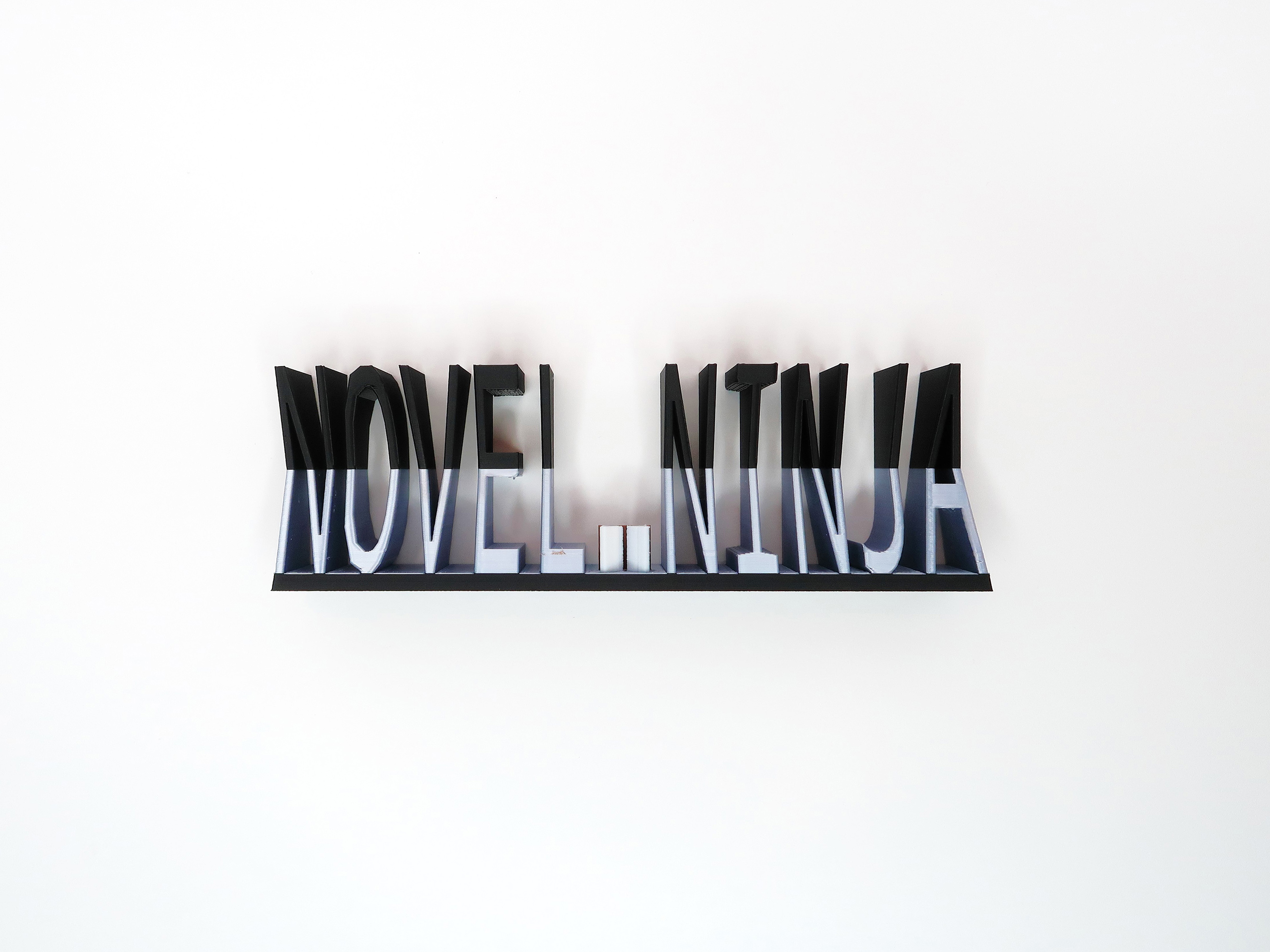 Novel Ninja Desk Sign Book Lover Writer Gift Literary Office Decor Bibliophile Present Author Workspace Decoration