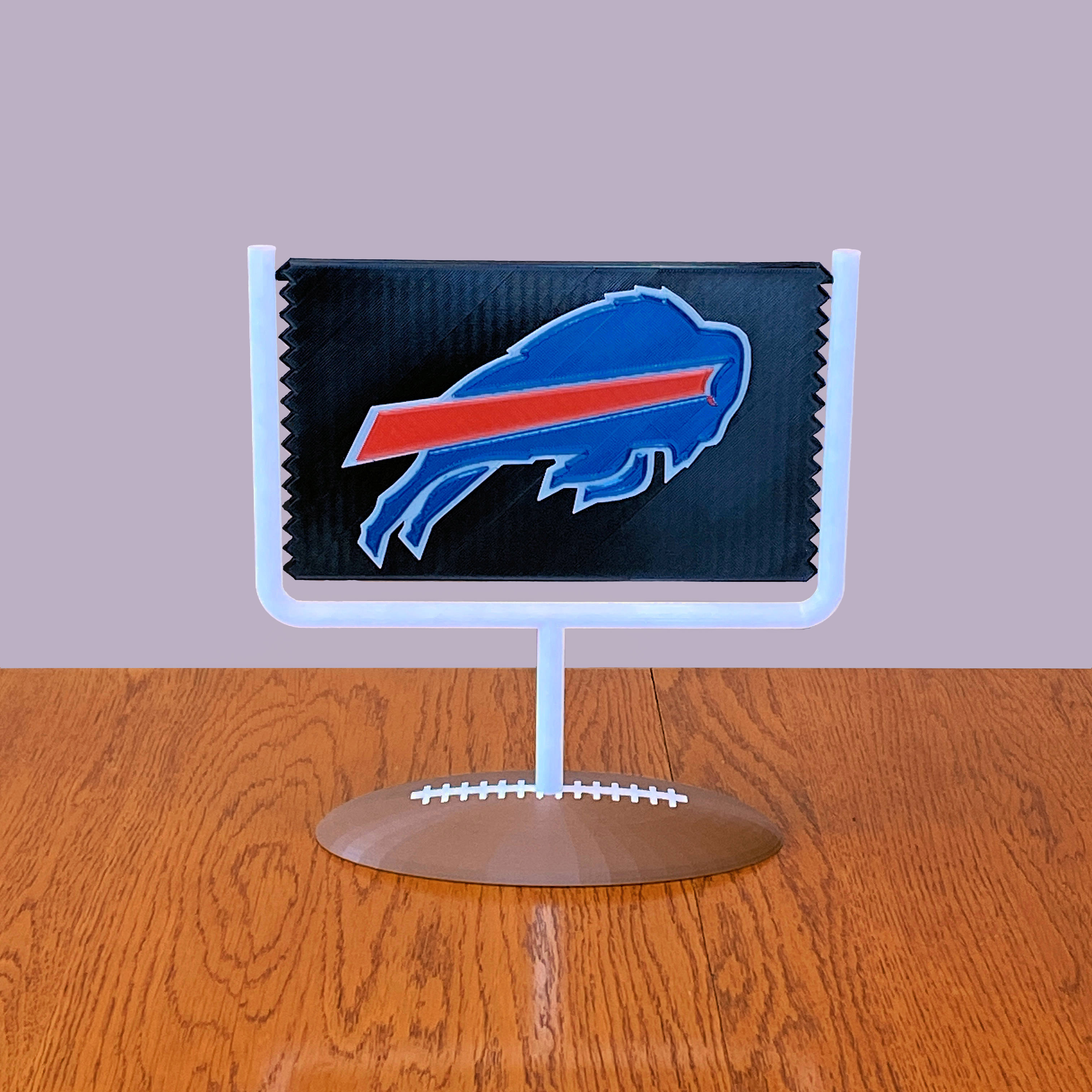 Professional Football Team Plaque Sports Fan Memorabilia Display Stand Man Cave Decor Collectible Gift
