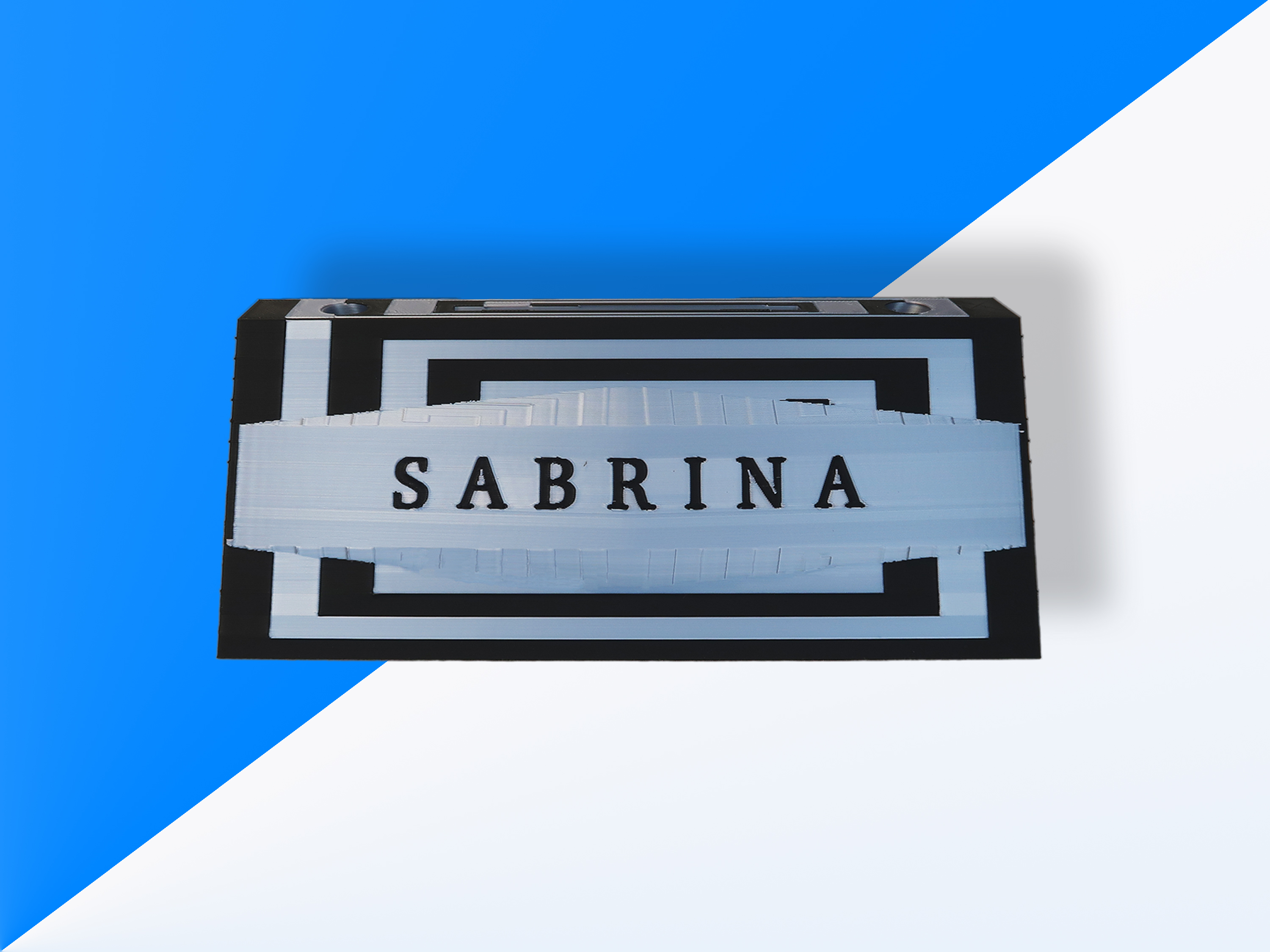 Custom Desk Name Plate Business Card Display Professional Office Organizer Pen Stand Executive Gift