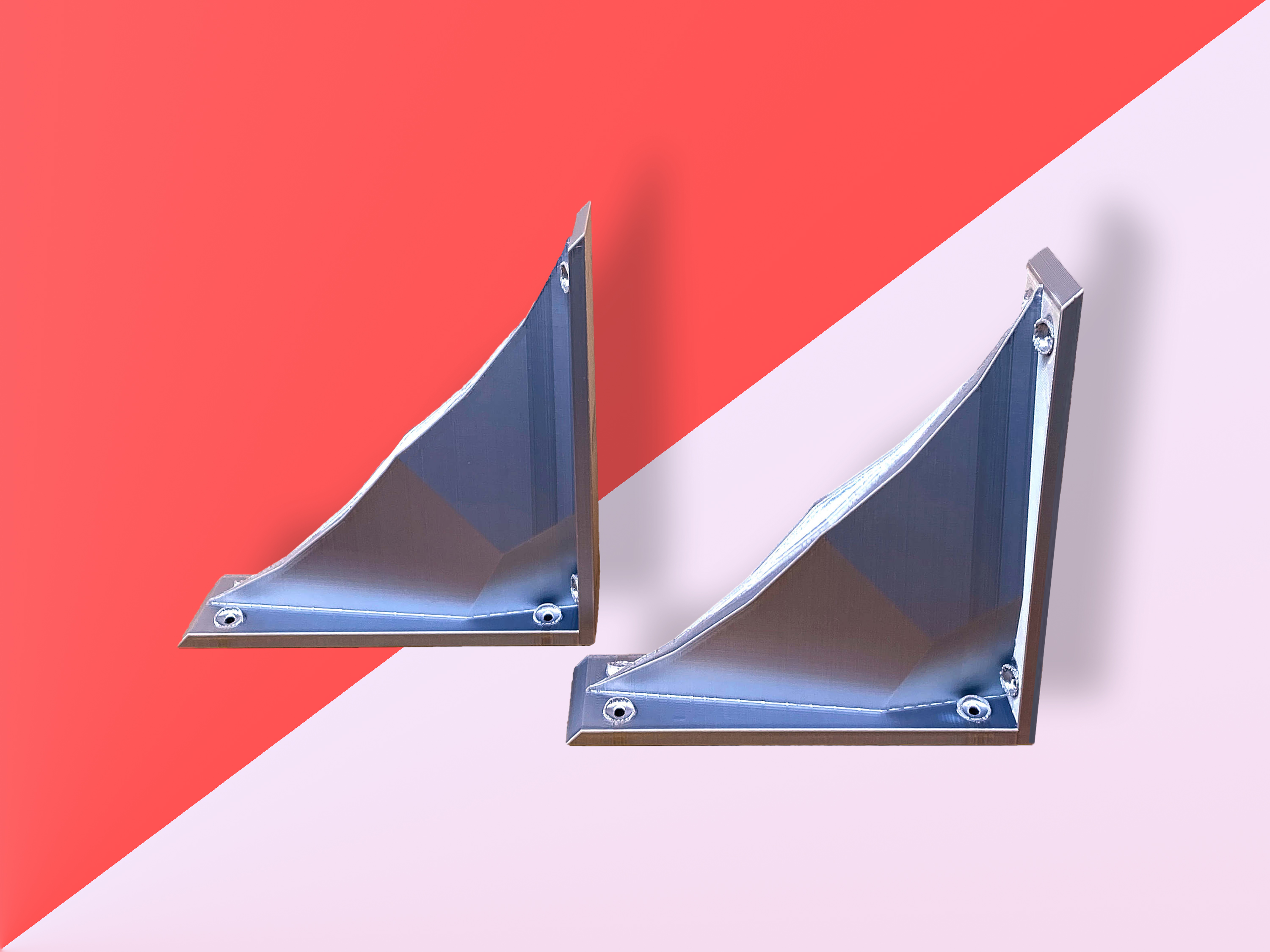 Sleek 6 Inch Sculpted Shelf Mounts Modern Wall Brackets Contemporary Home Decor Stylish Shelving Support Interior Design Wall Display Minimalist Organizer Space Saving Solution