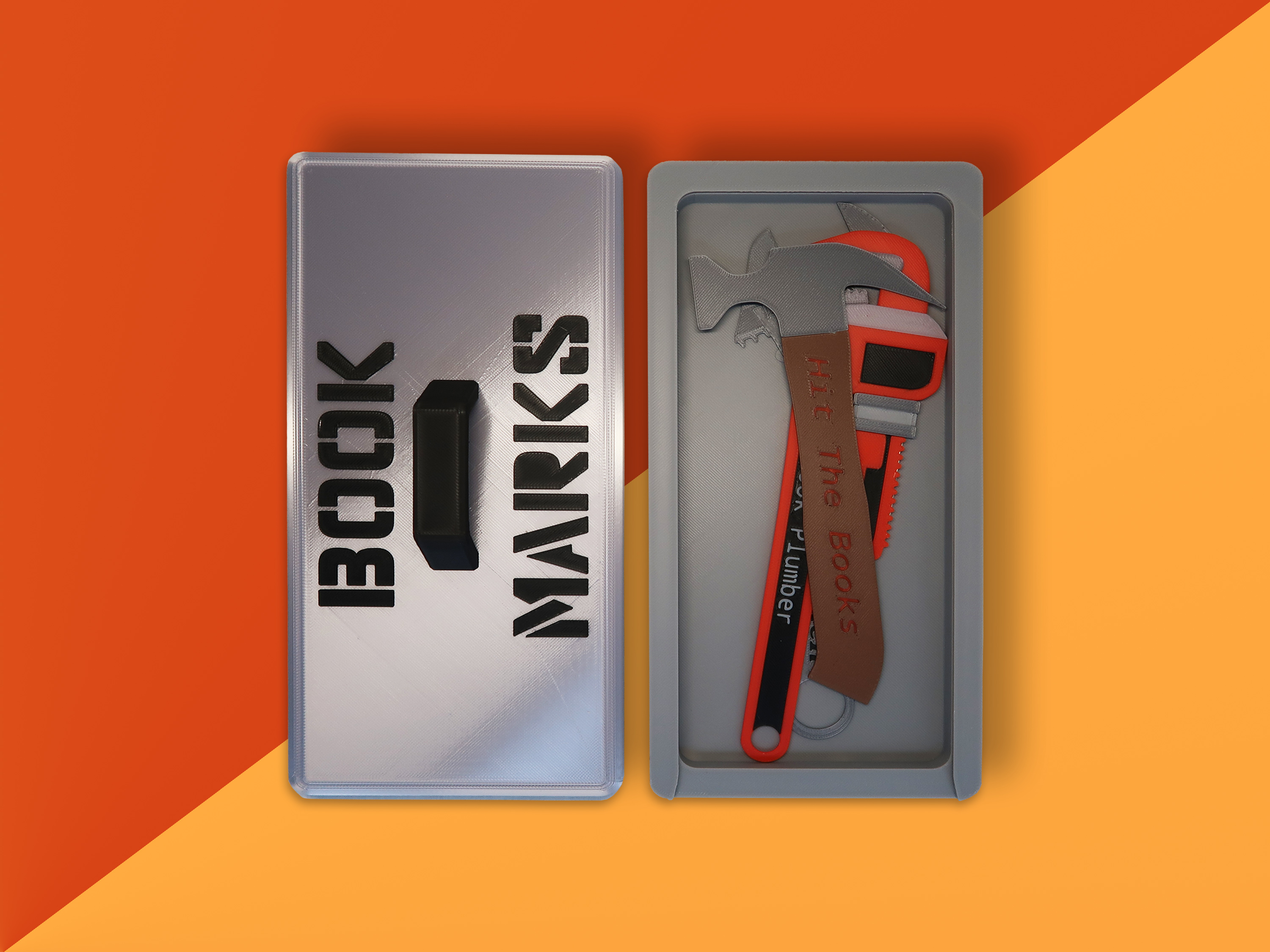 Tool Bookmark Set Gift Box Gift Box Book Lovers Book Lovers Reading Accessories Reading Accessories Wrench Hammer