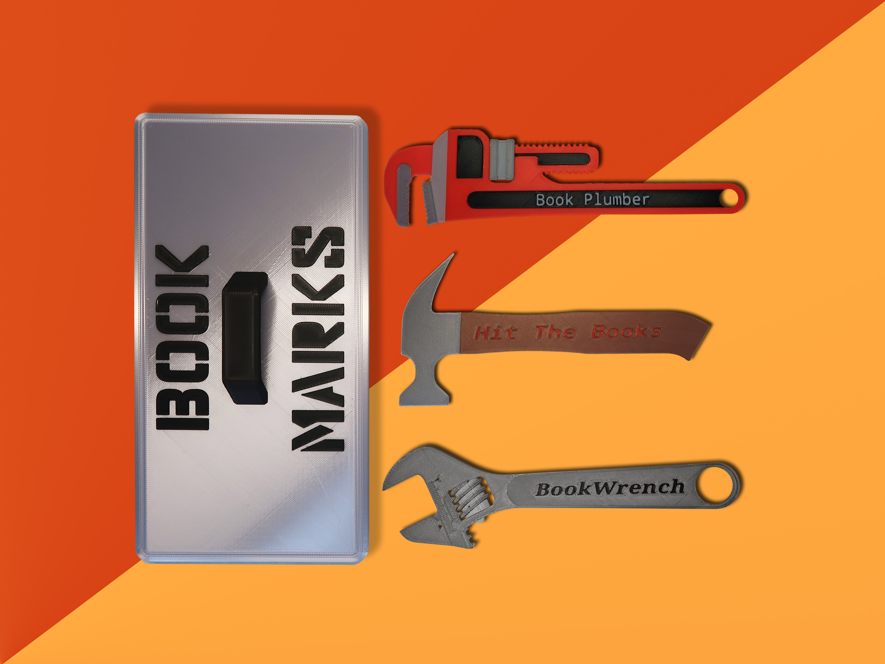 Tool Bookmark Set Gift Box Gift Box Book Lovers Book Lovers Reading Accessories Reading Accessories Wrench Hammer