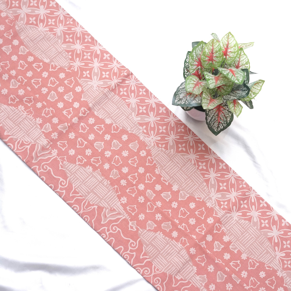 Kain Batik Cap 3 Dimensi Warna Salem