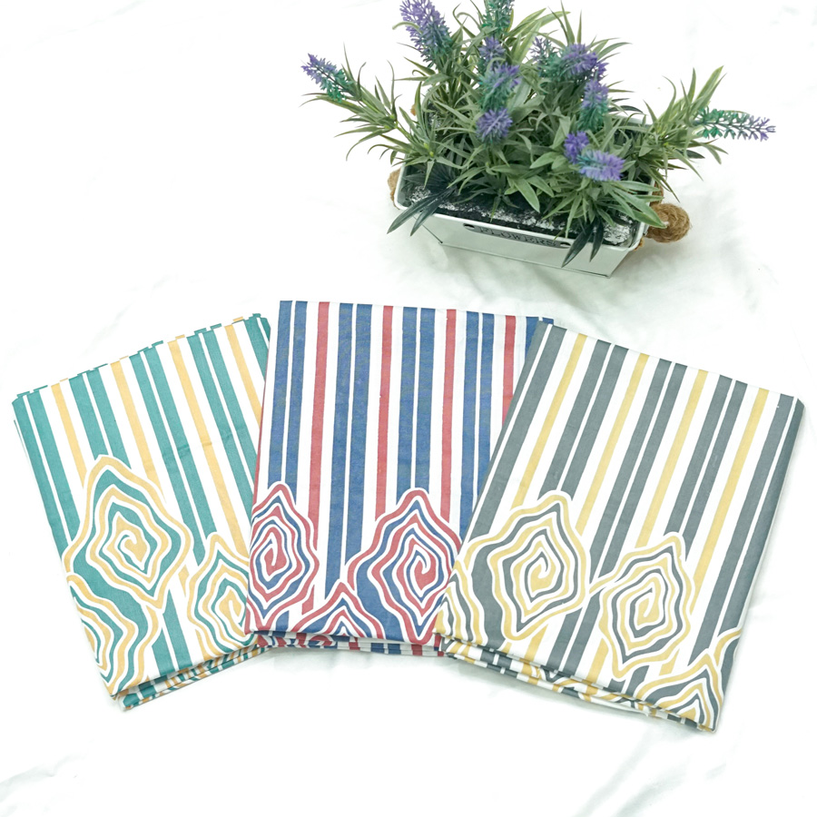 Kain Printing Motif Batik Megamendung Garis