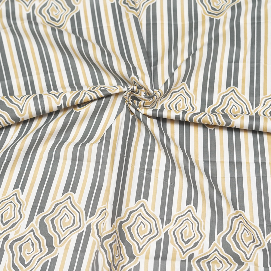 Kain Printing Motif Batik Megamendung Garis