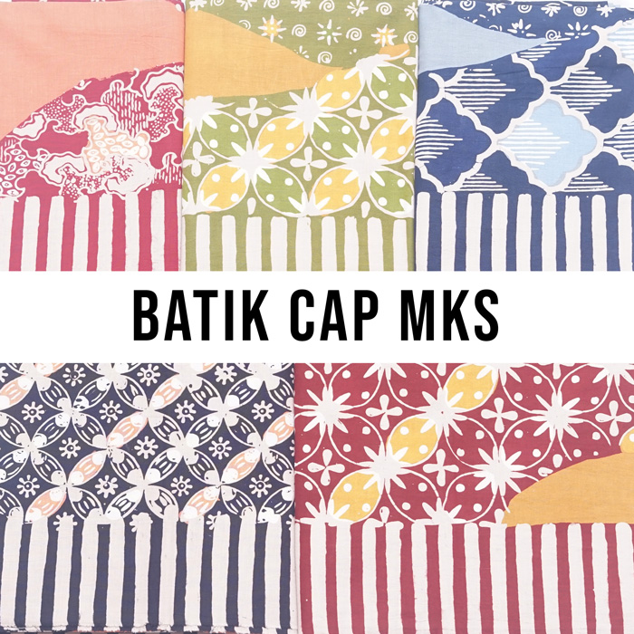 Kain Batik Cap Bahan Katun motif Rambut