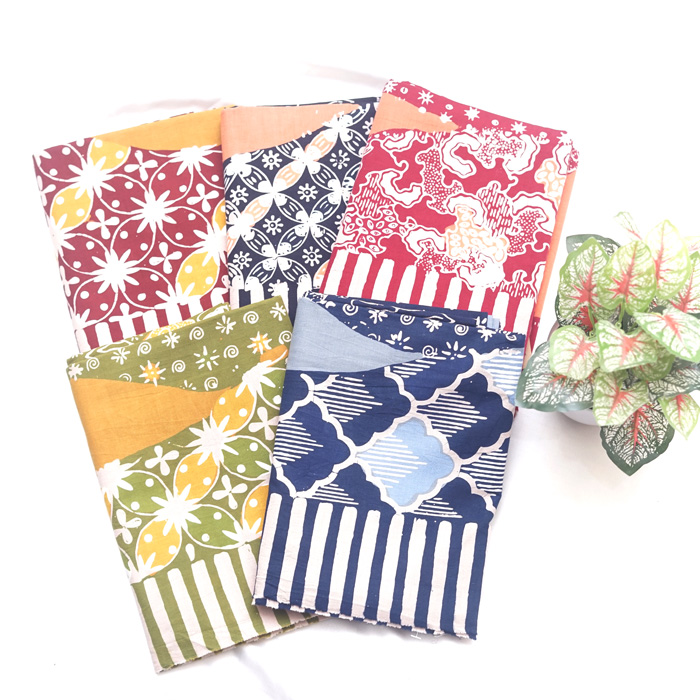 Kain Batik Cap Bahan Katun motif Rambut