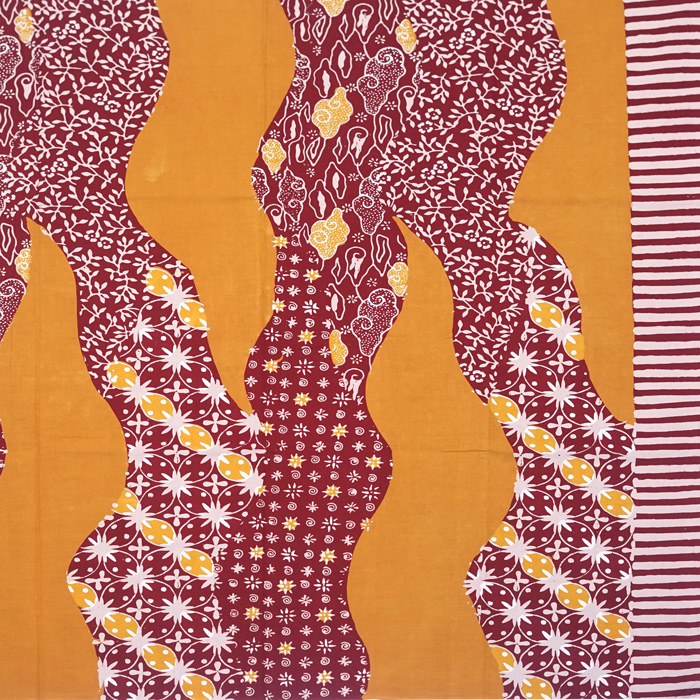 Kain Batik Cap Bahan Katun motif Rambut