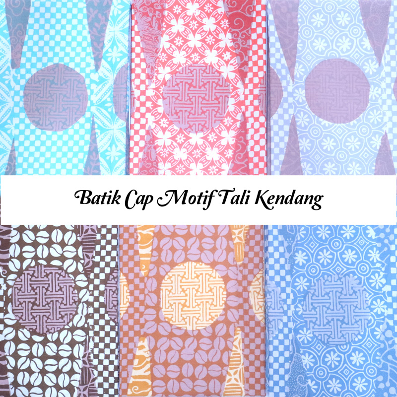 Kain Batik Cap Bahan Katun Motif Tali Kendang