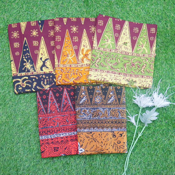 Set Kain Batik Cap Sarung Selendang Jupri